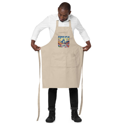 Flags of Nations at Los Angeles Memorial Coliseum LA28 Apron