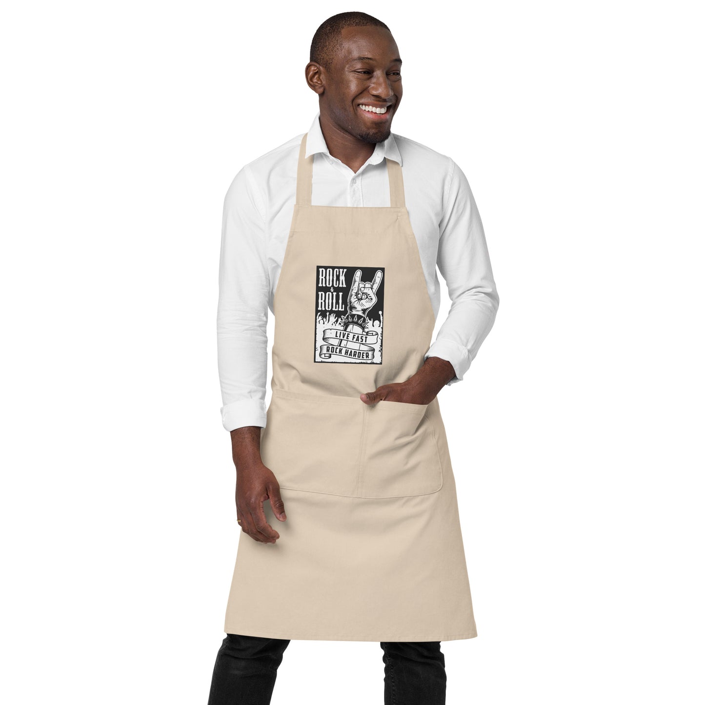 Live Fast Rock Harder Apron