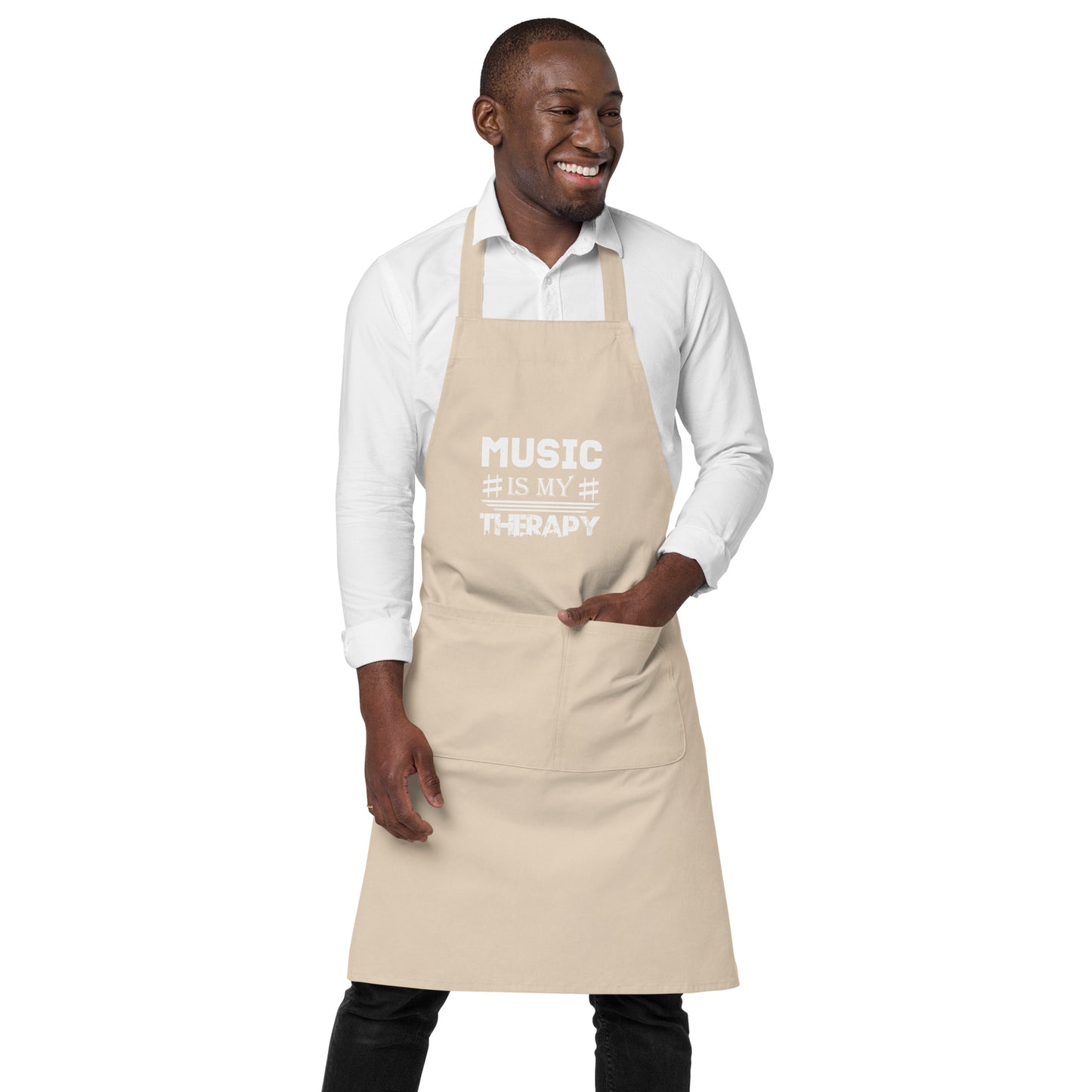 Music Is My Therapy Apron