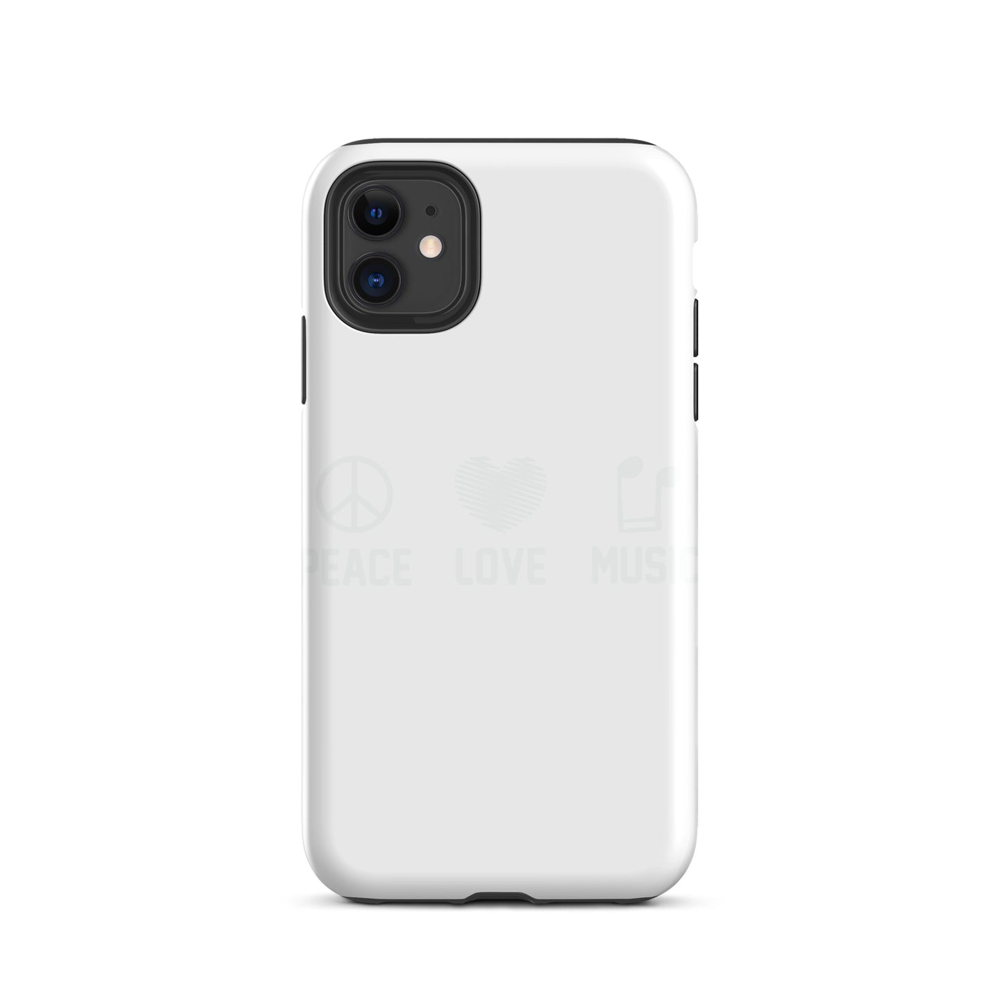 Peace Love Music iPhone Case