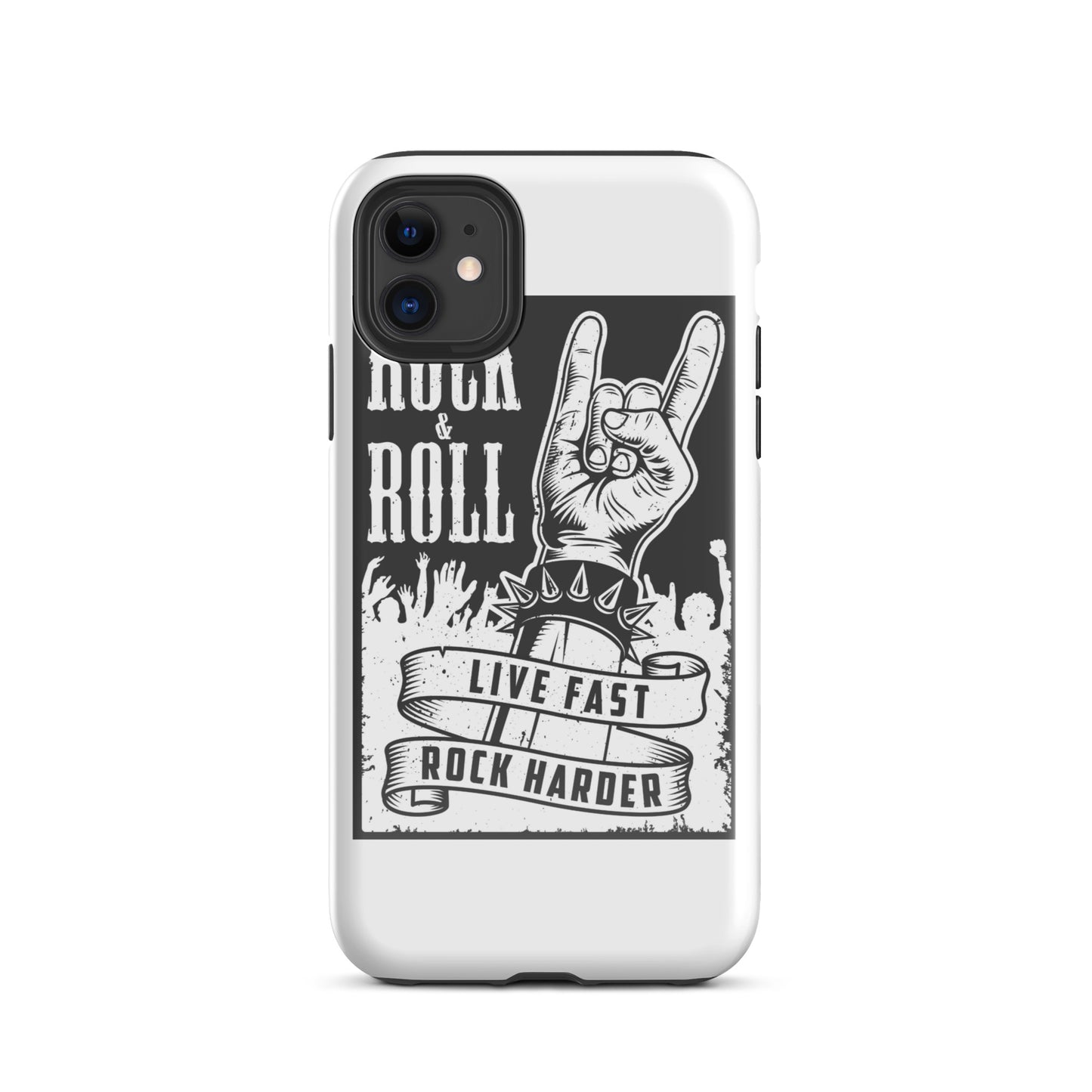 Live Fast Rock Harder iPhone Case