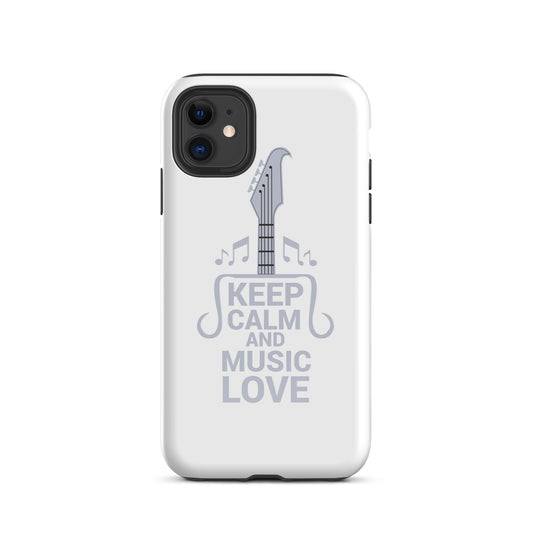 Keep Calm and Music Love iPhone Case