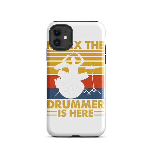 Relax The Drummer Is Here iPhone Case