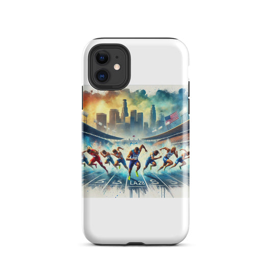 LA28 Olympic Sprint Finish - Mixed Men & Women Athletes iPhone Case