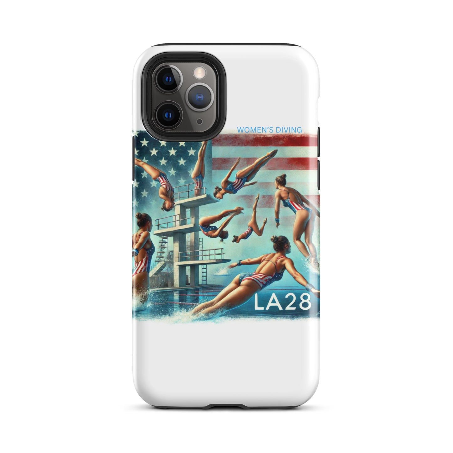 LA28 - Vibrant LA28 Women's Diving Event at SoFi Stadium iPhone Case