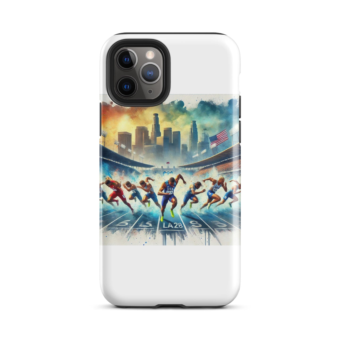 LA28 Olympic Sprint Finish - Mixed Men & Women Athletes iPhone Case