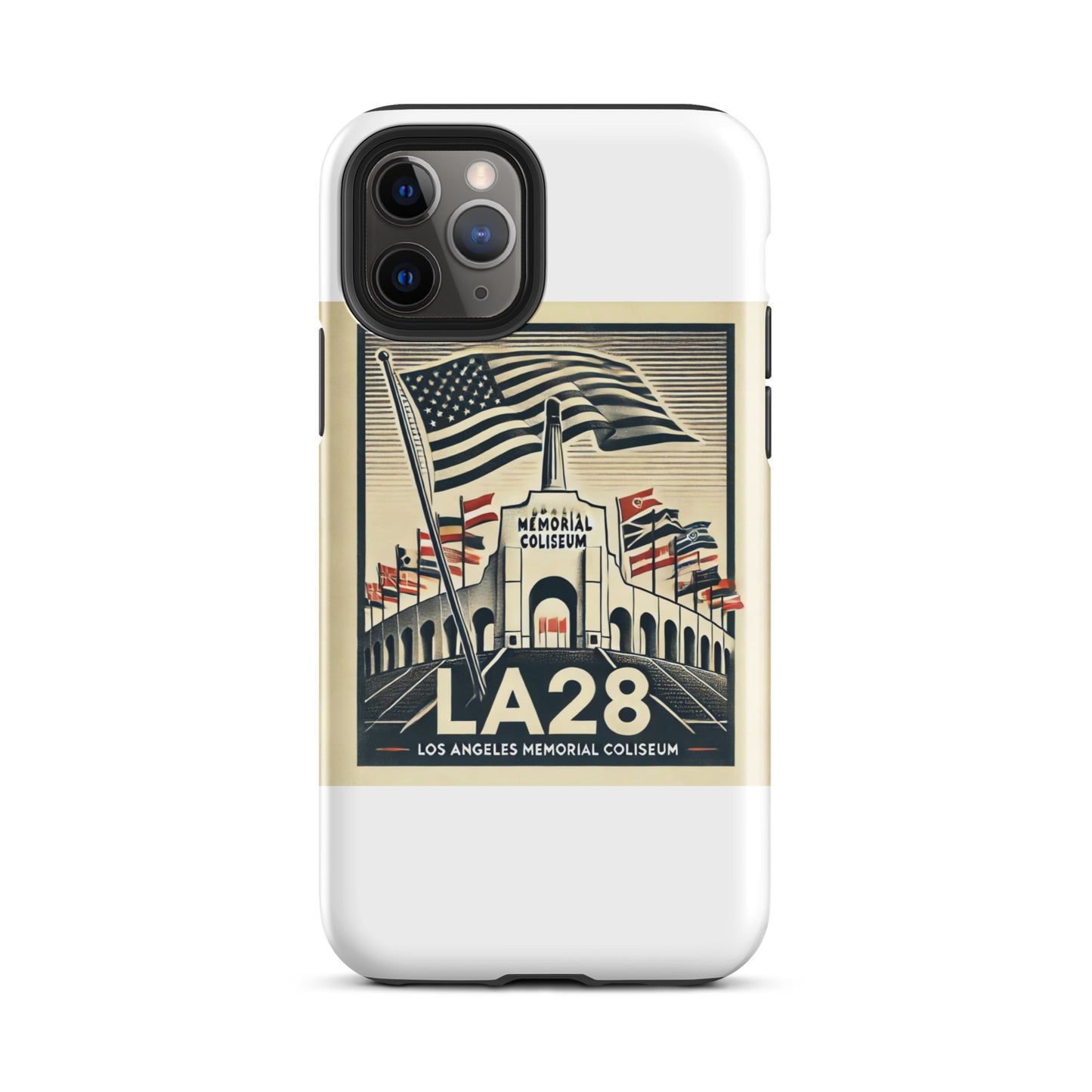Patriotic LA28 Watercolor lithography-style iPhone Case