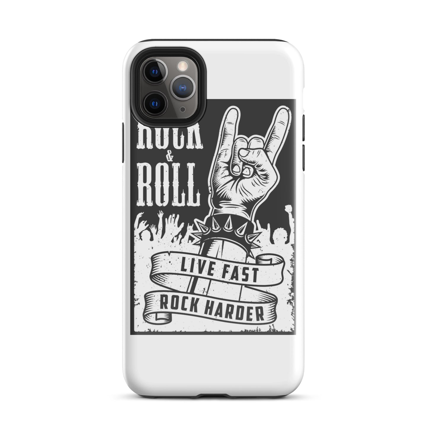 Live Fast Rock Harder iPhone Case
