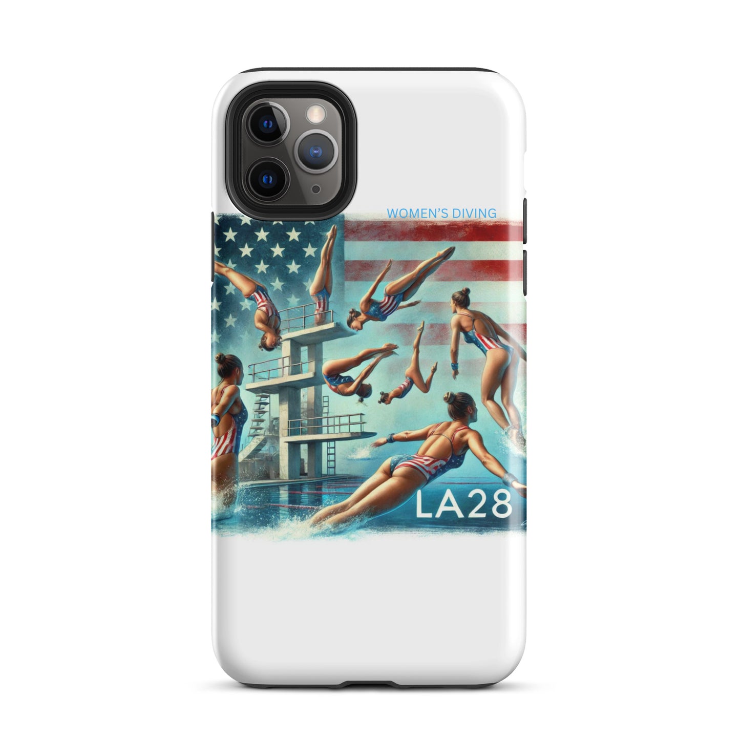 LA28 - Vibrant LA28 Women's Diving Event at SoFi Stadium iPhone Case