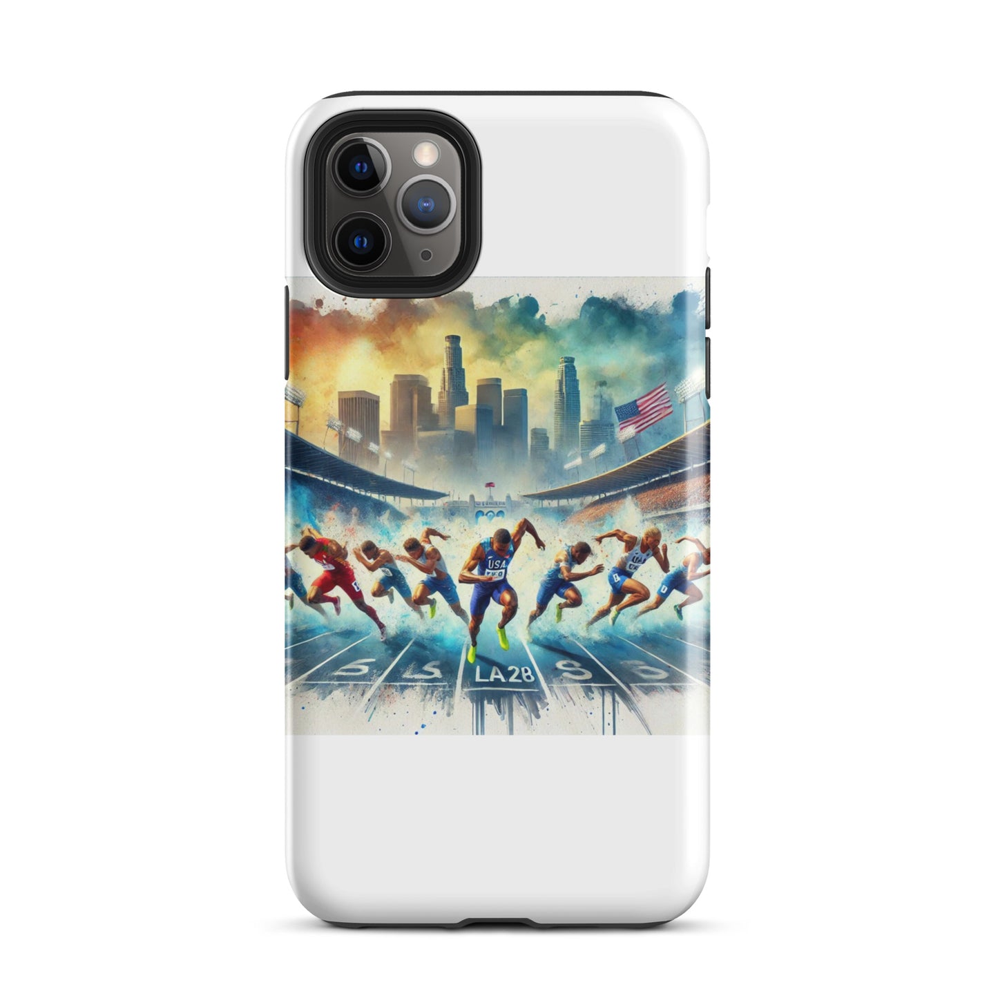 LA28 Olympic Sprint Finish - Mixed Men & Women Athletes iPhone Case