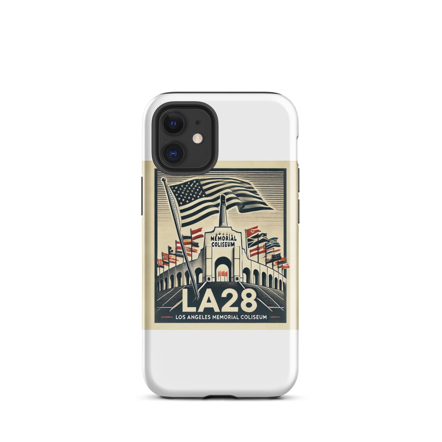 Patriotic LA28 Watercolor lithography-style iPhone Case
