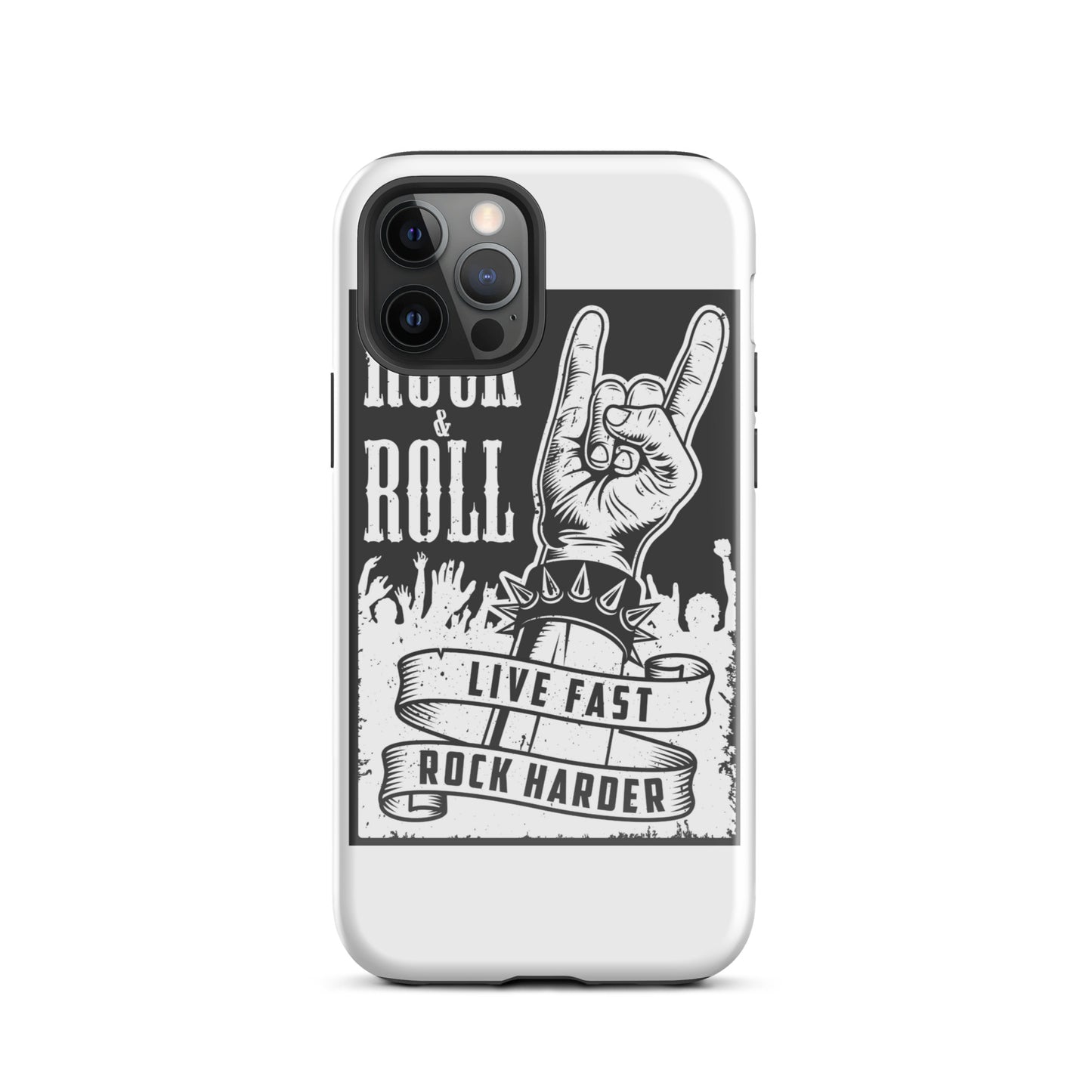 Live Fast Rock Harder iPhone Case