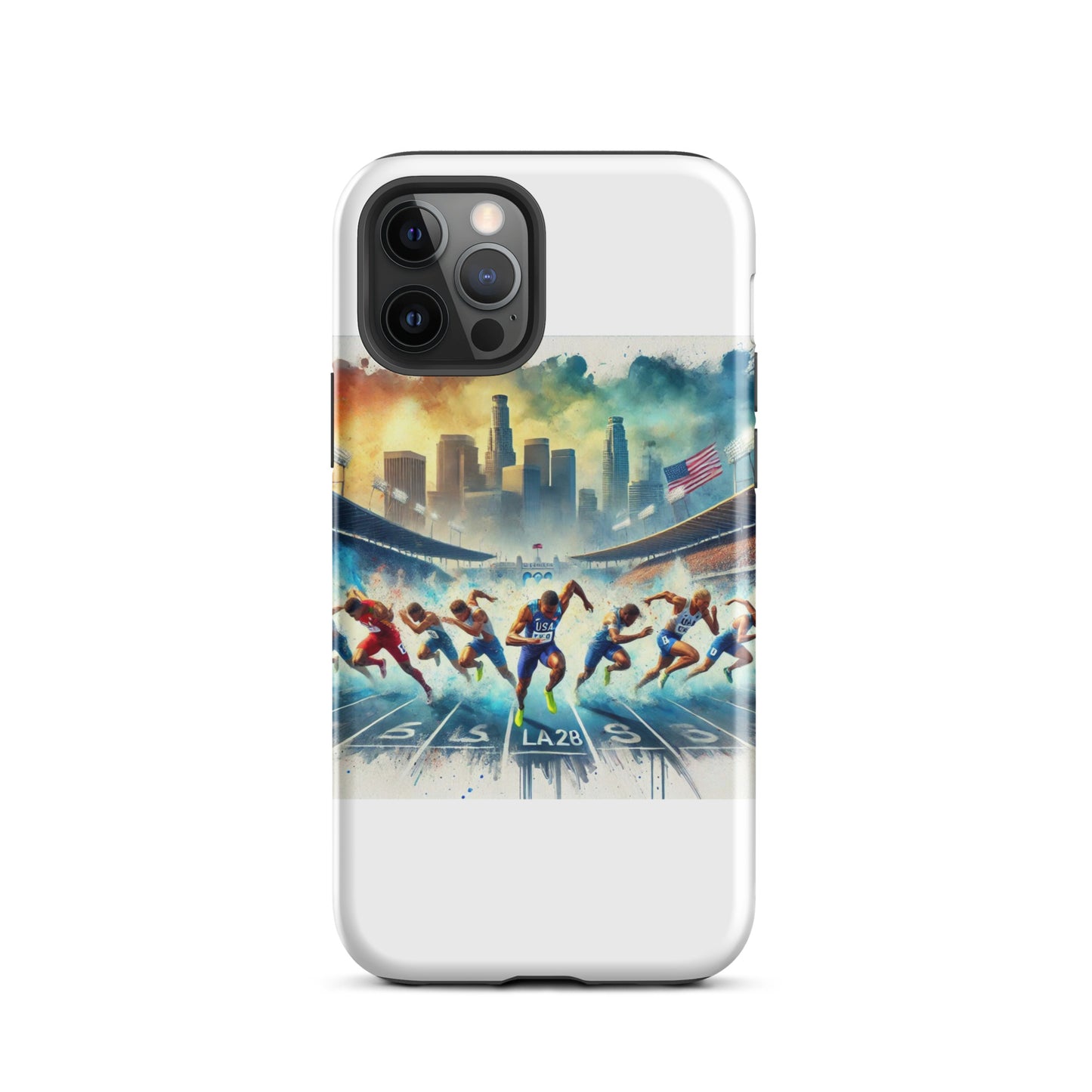 LA28 Olympic Sprint Finish - Mixed Men & Women Athletes iPhone Case