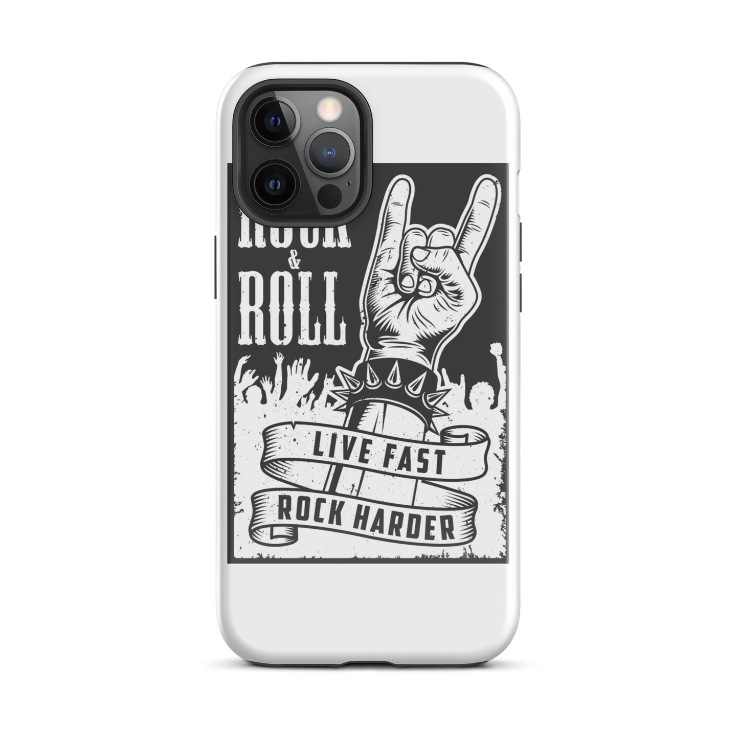 Live Fast Rock Harder iPhone Case