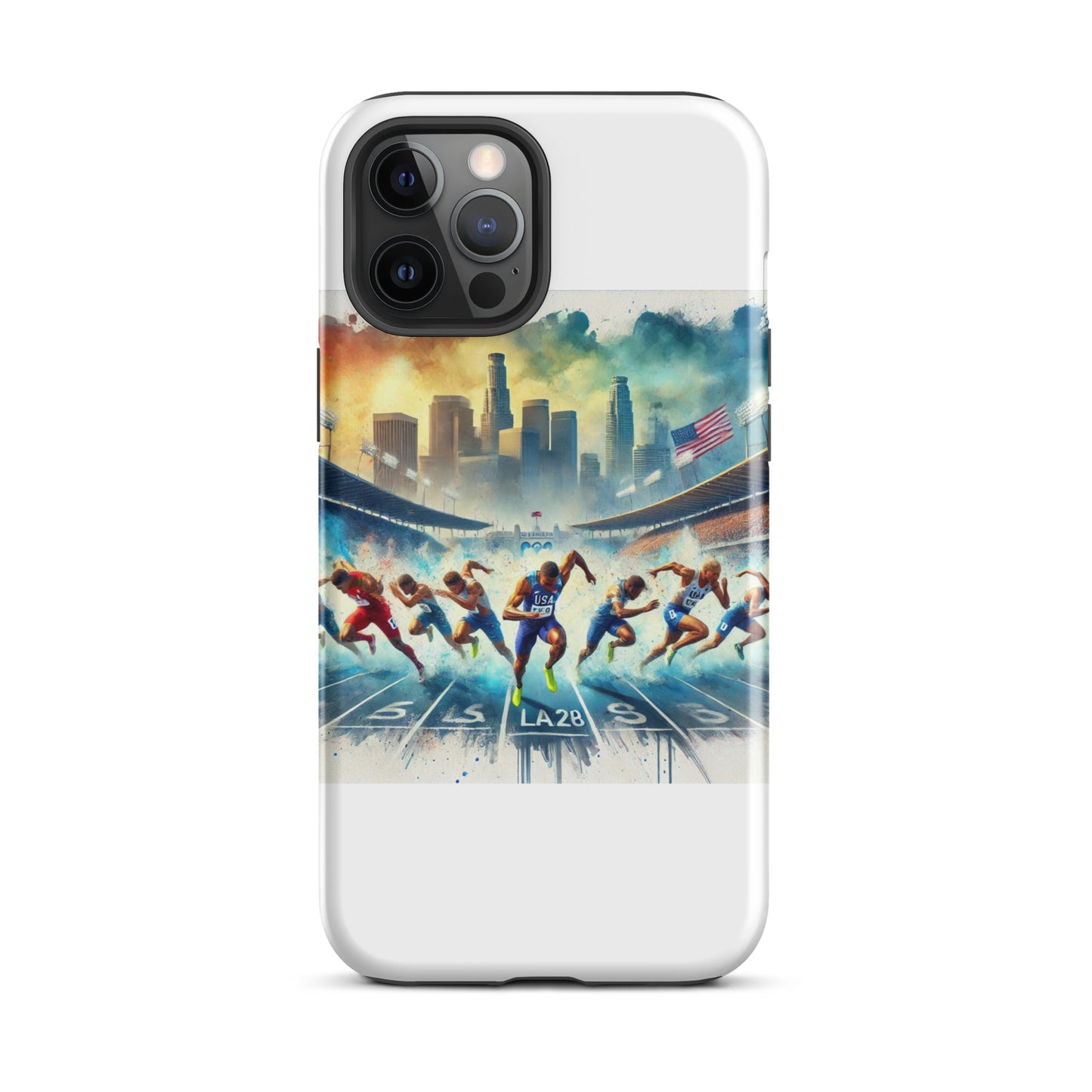 LA28 Olympic Sprint Finish - Mixed Men & Women Athletes iPhone Case
