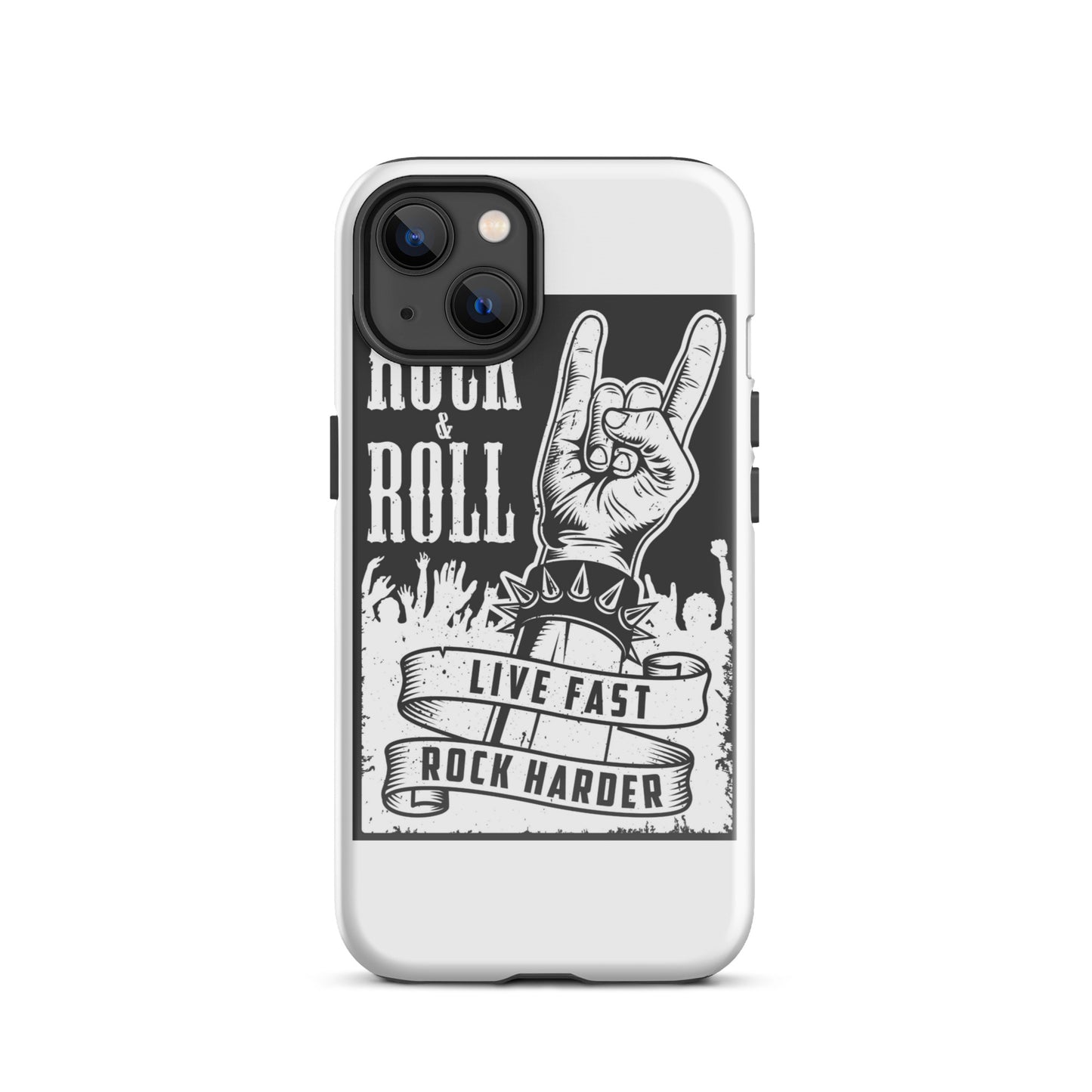 Live Fast Rock Harder iPhone Case
