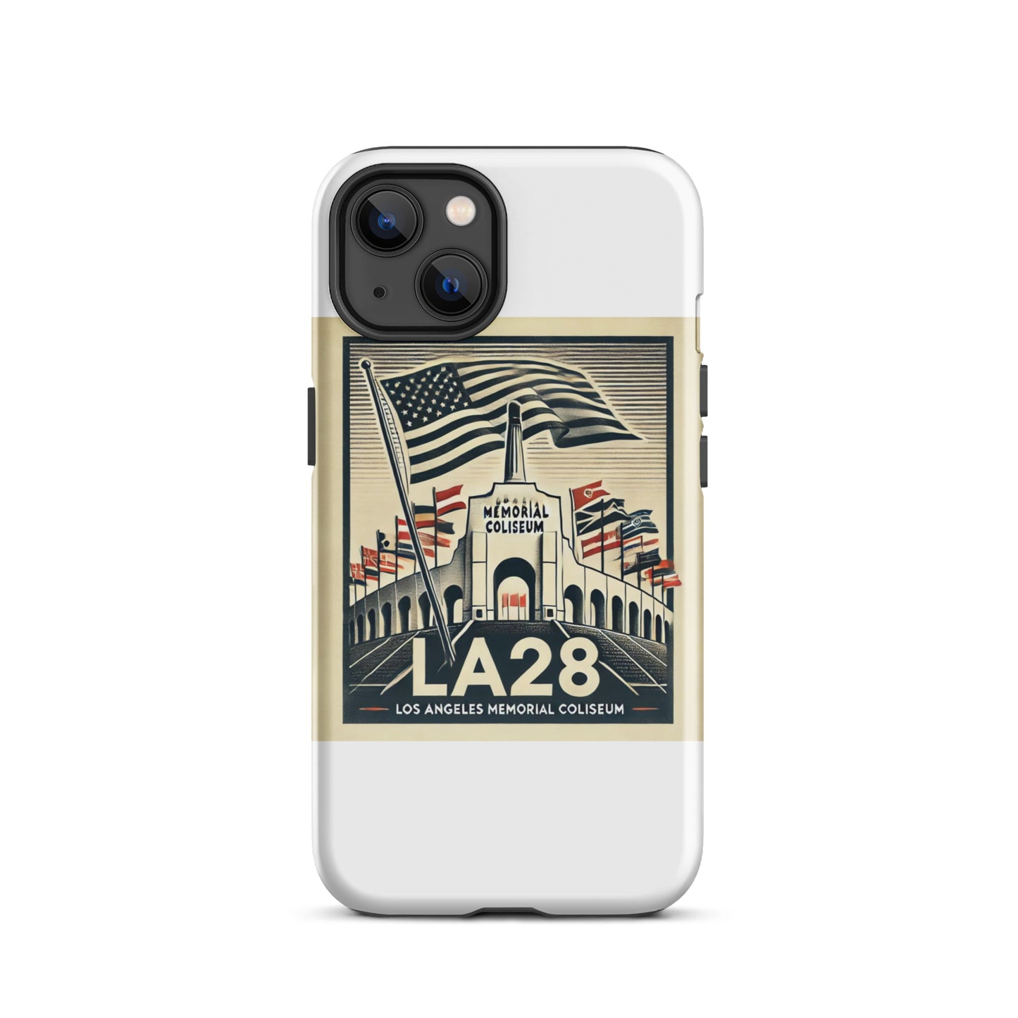 Patriotic LA28 Watercolor lithography-style iPhone Case