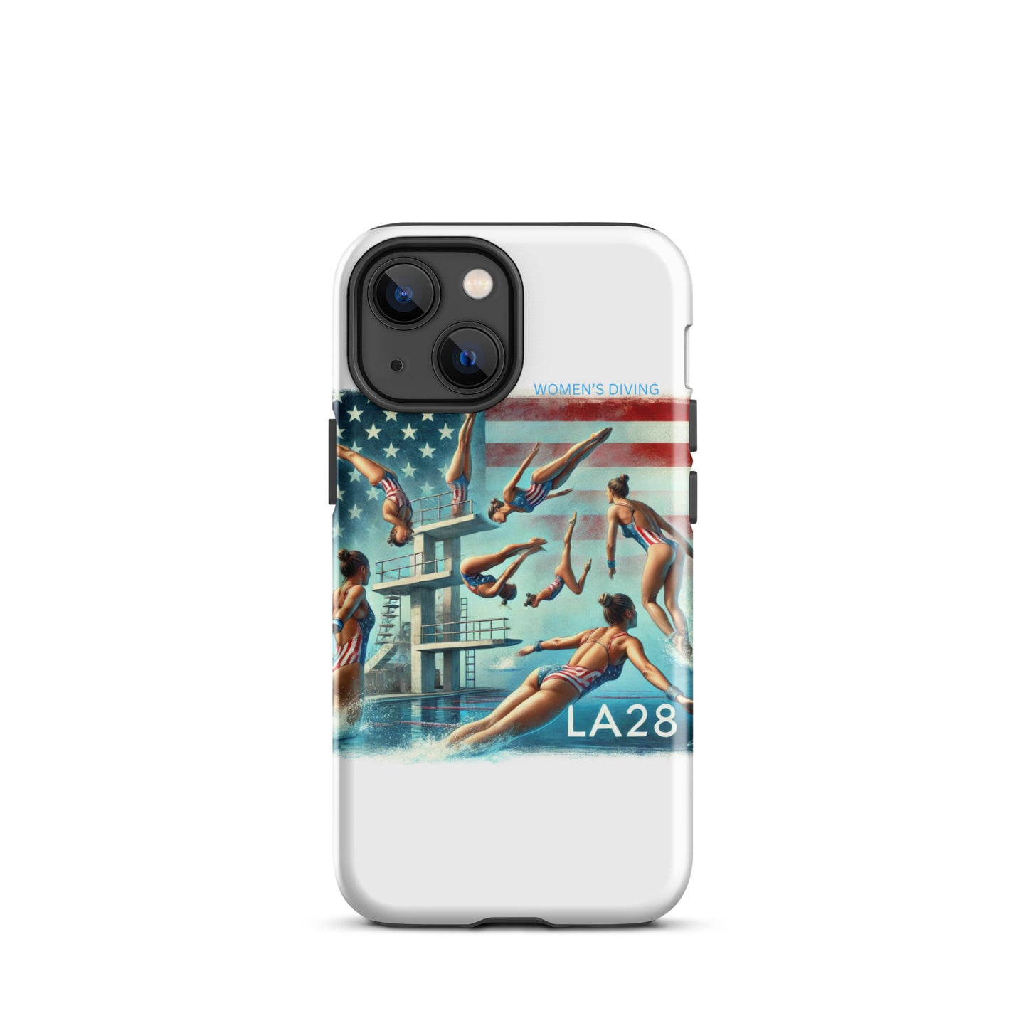 LA28 - Vibrant LA28 Women's Diving Event at SoFi Stadium iPhone Case