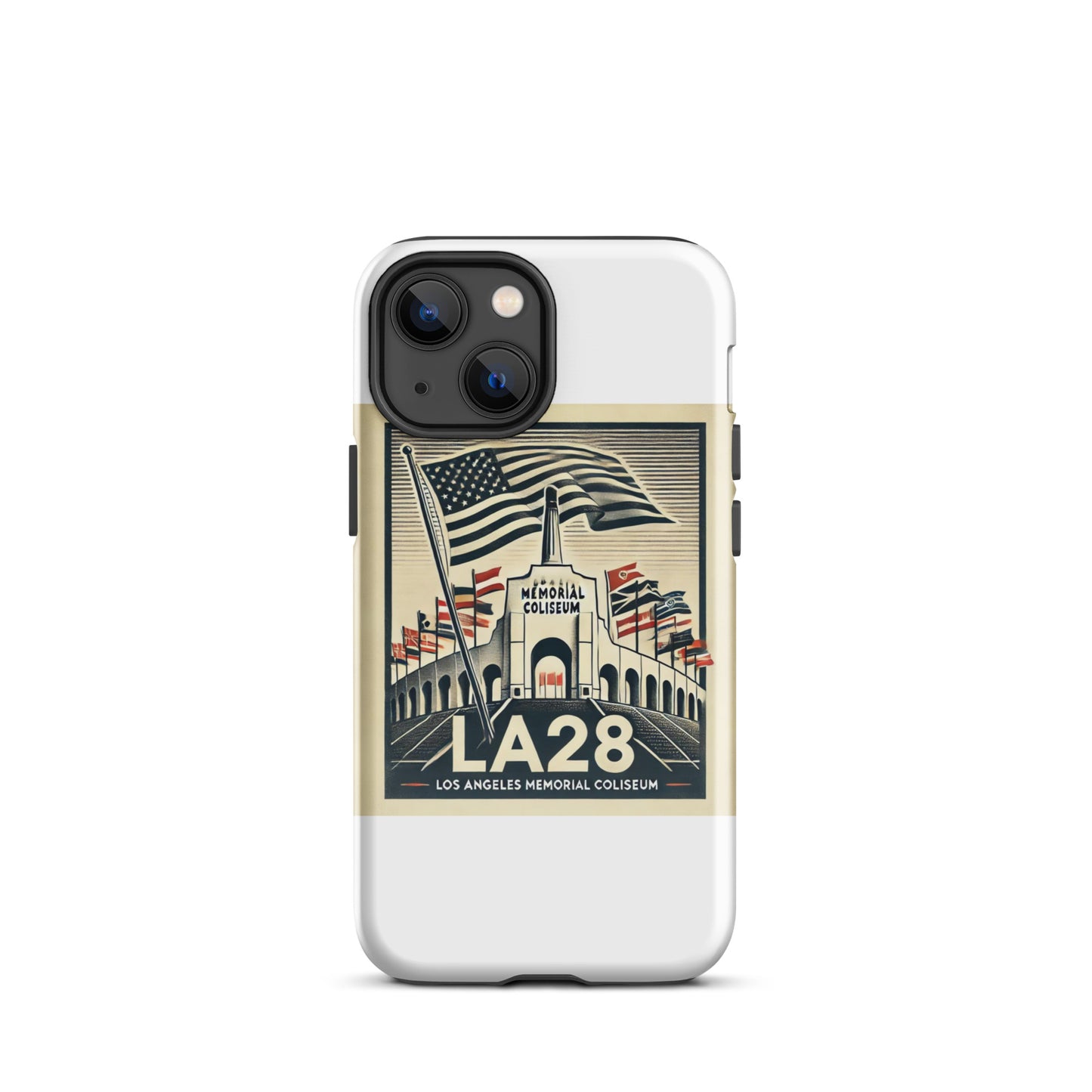 Patriotic LA28 Watercolor lithography-style iPhone Case