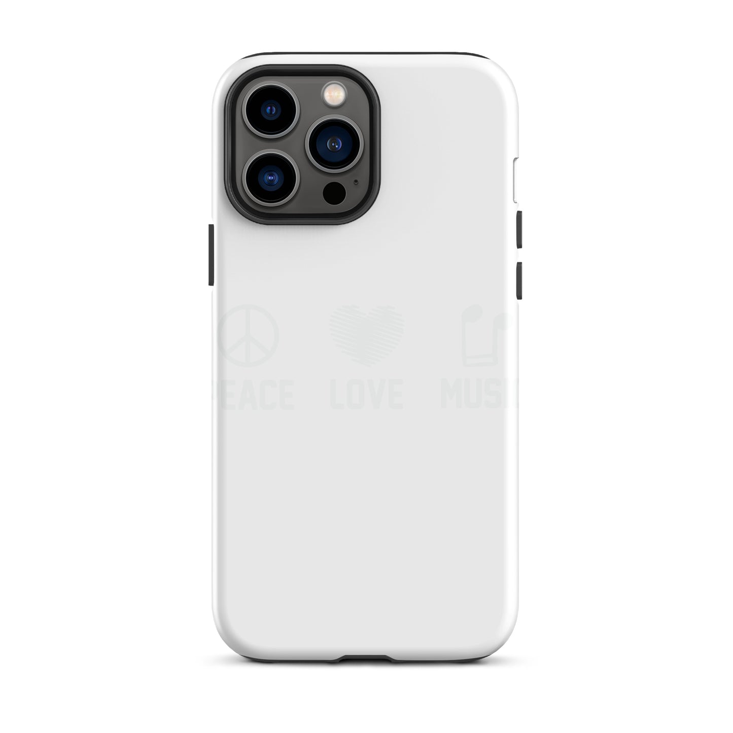 Peace Love Music iPhone Case