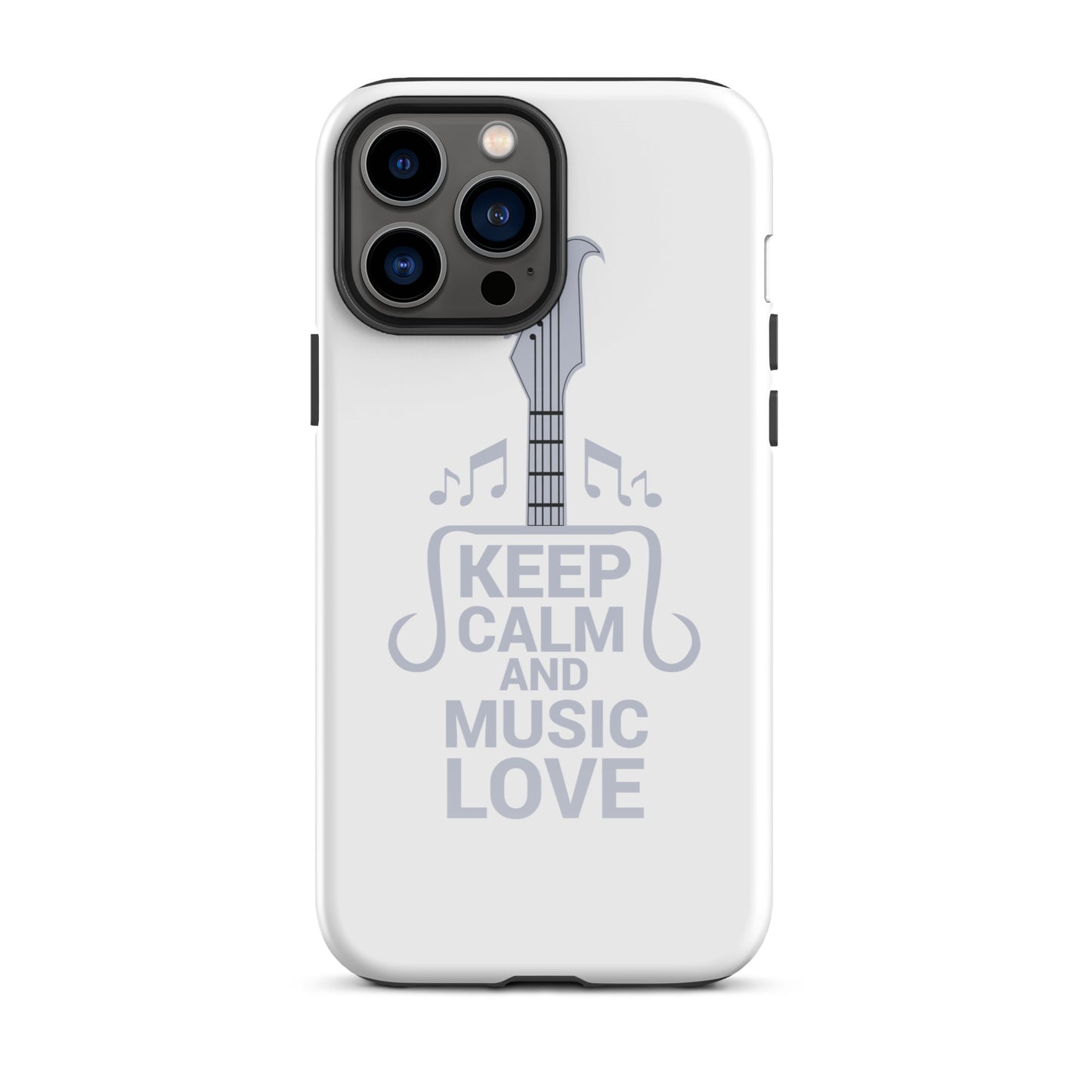 Keep Calm and Music Love iPhone Case