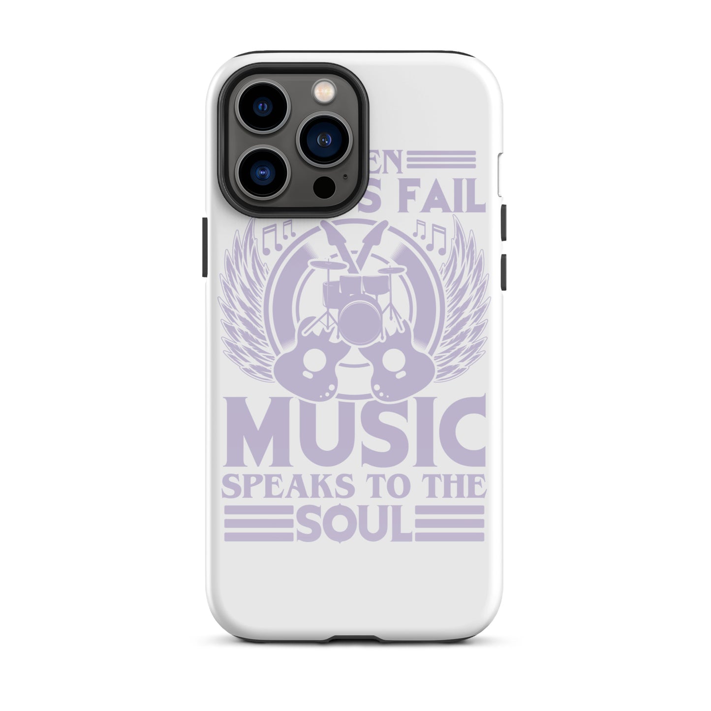 When Words Fail, Music Speaks To The Soul iPhone Case