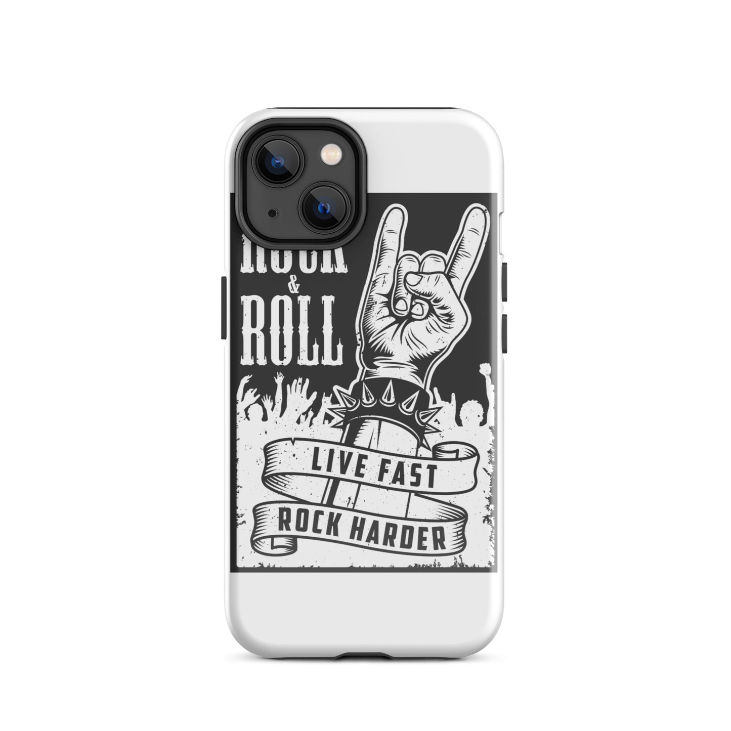 Live Fast Rock Harder iPhone Case