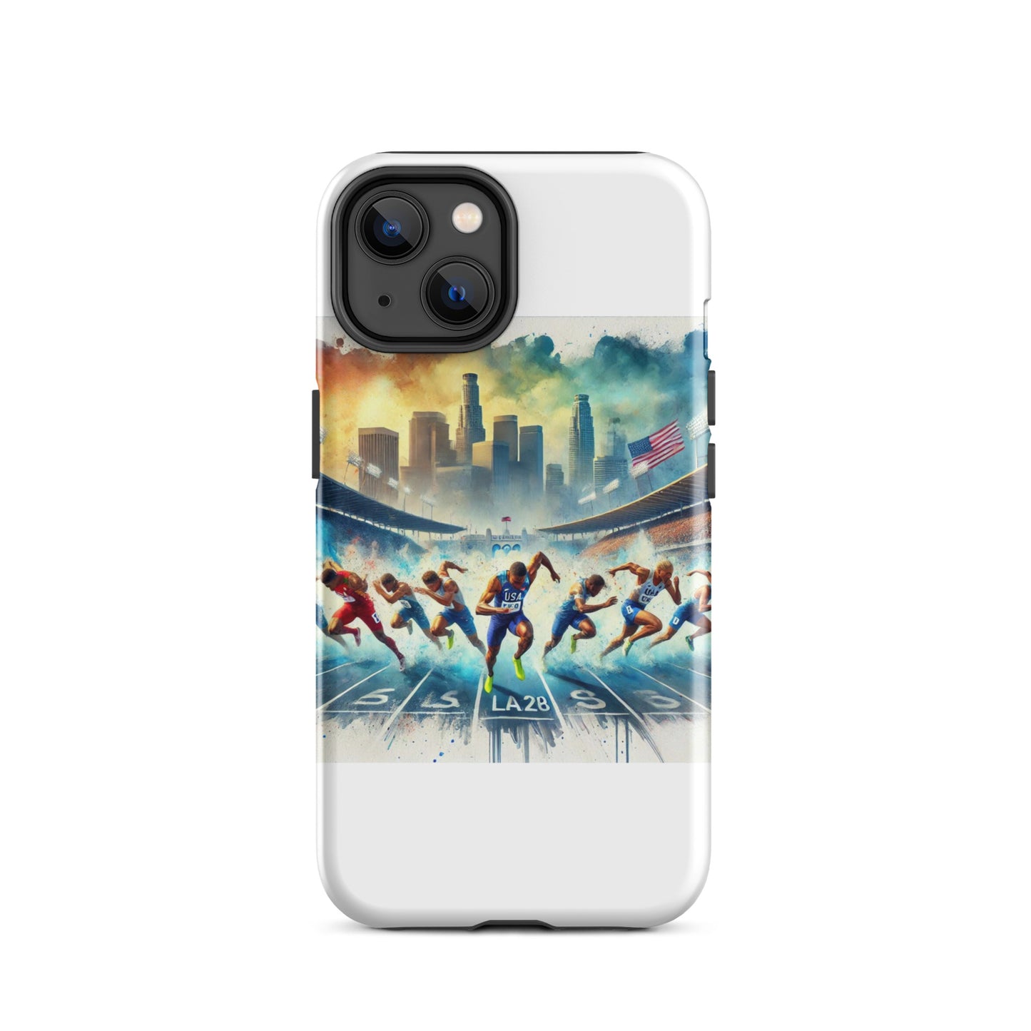 LA28 Olympic Sprint Finish - Mixed Men & Women Athletes iPhone Case