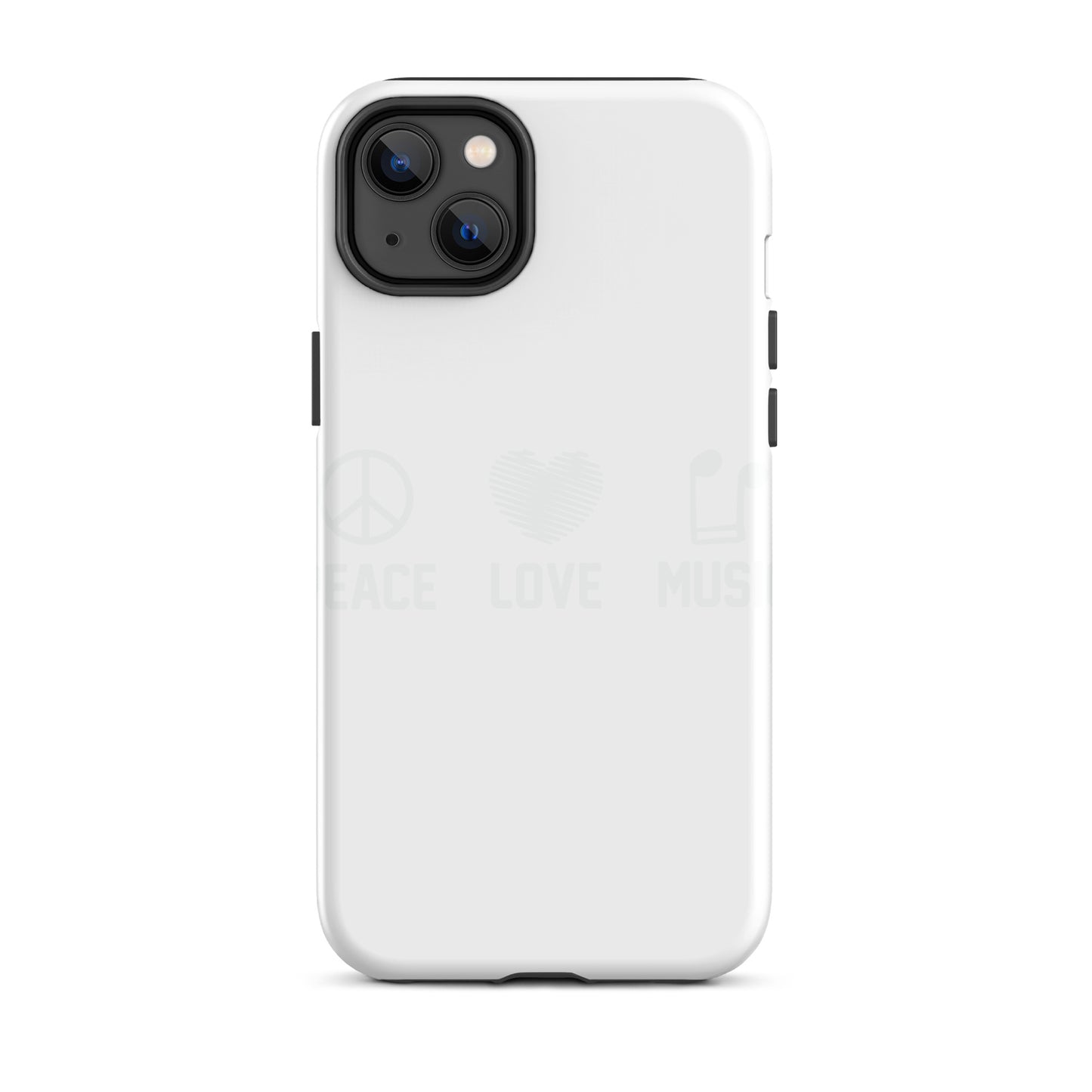Peace Love Music iPhone Case