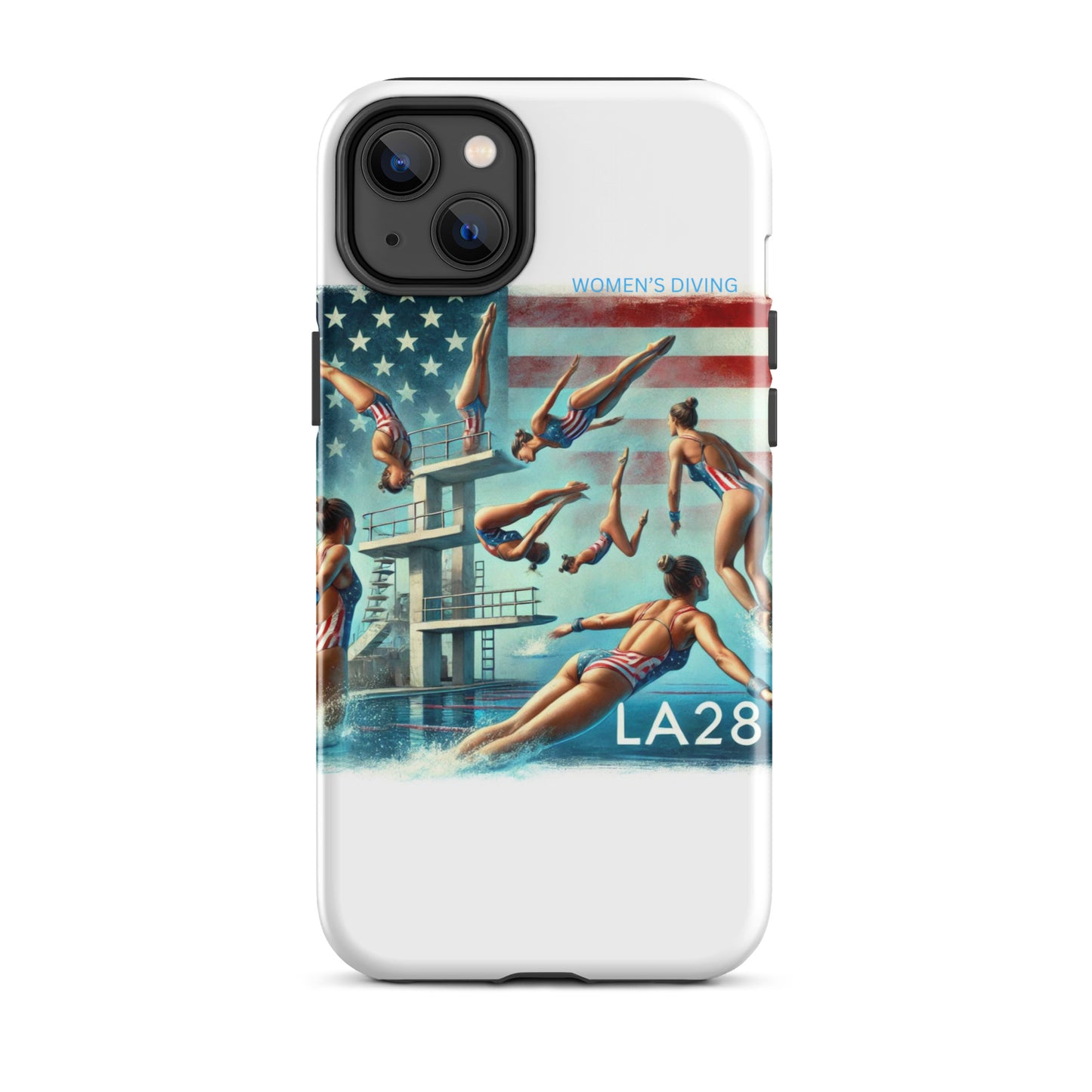 LA28 - Vibrant LA28 Women's Diving Event at SoFi Stadium iPhone Case