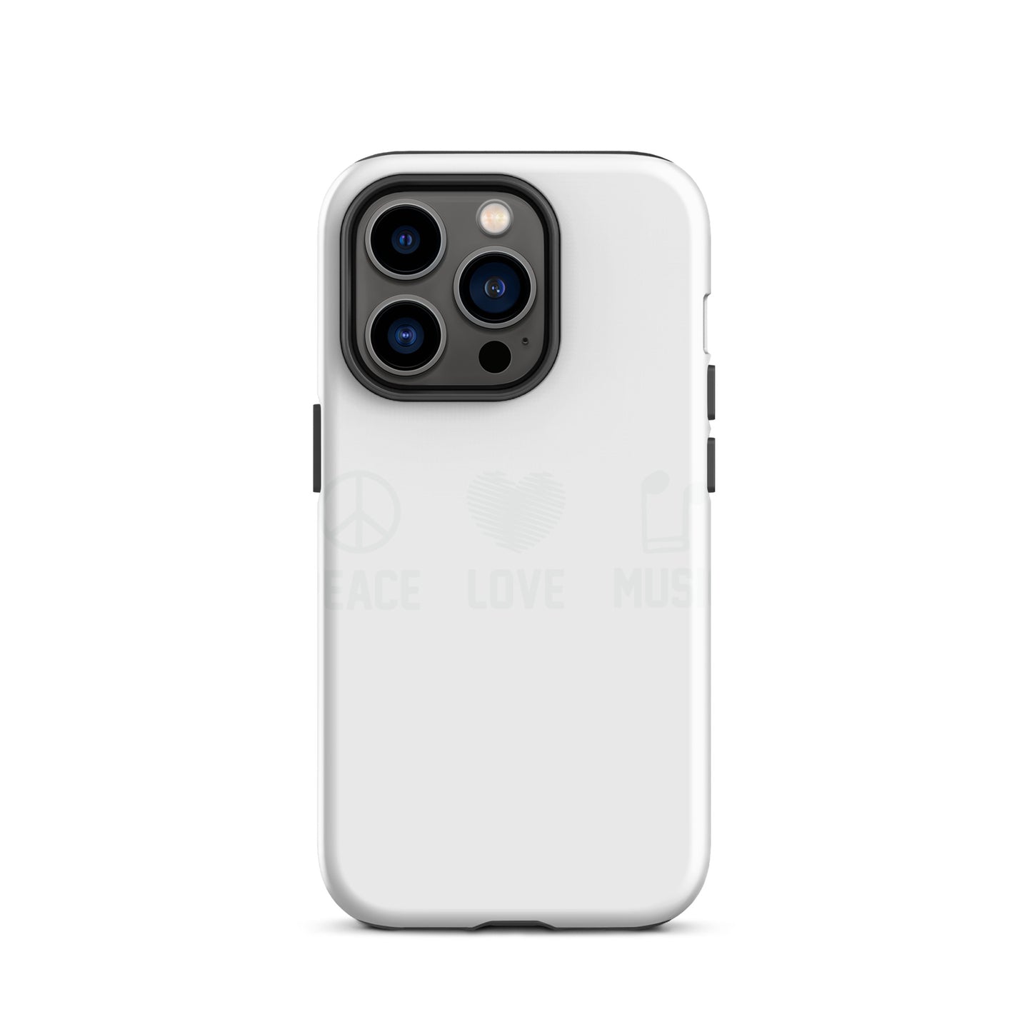 Peace Love Music iPhone Case