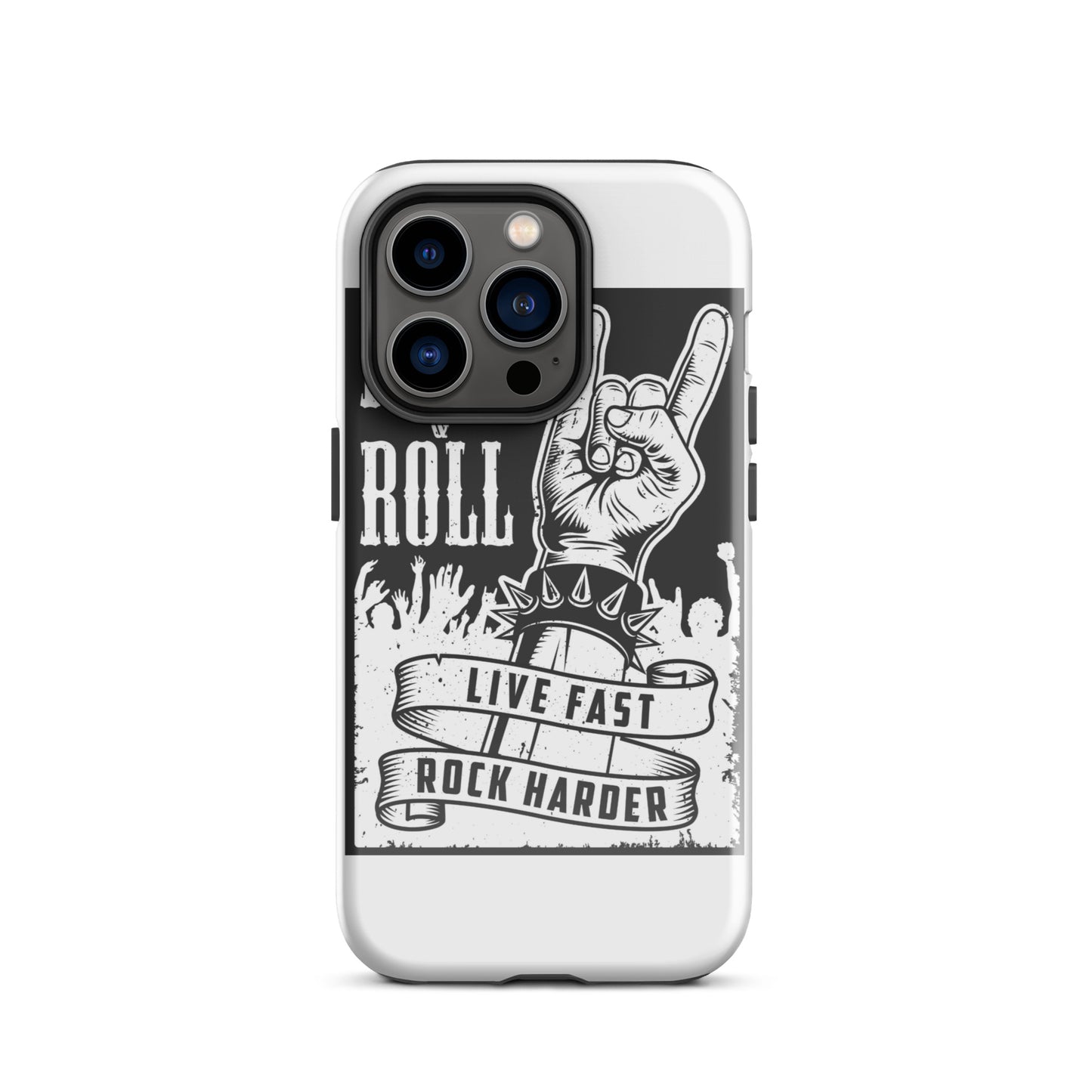 Live Fast Rock Harder iPhone Case