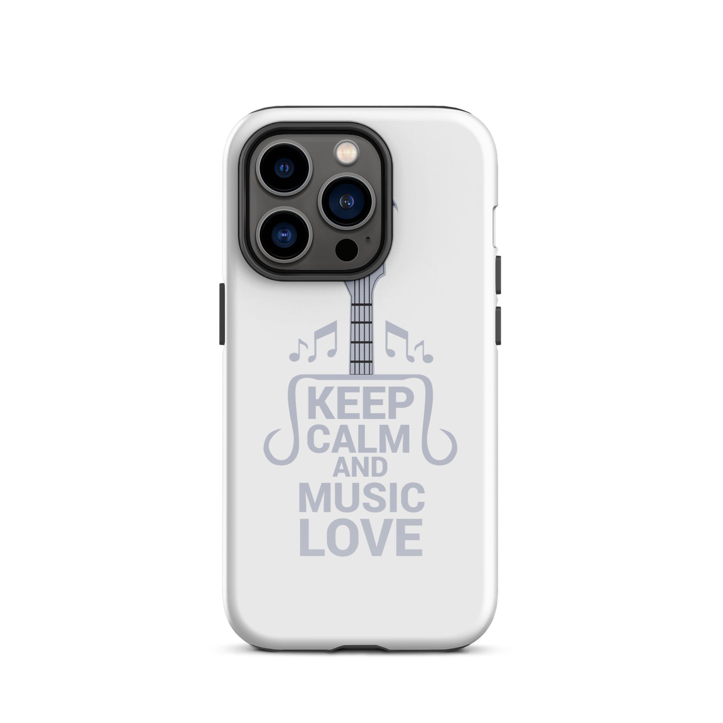 Keep Calm and Music Love iPhone Case