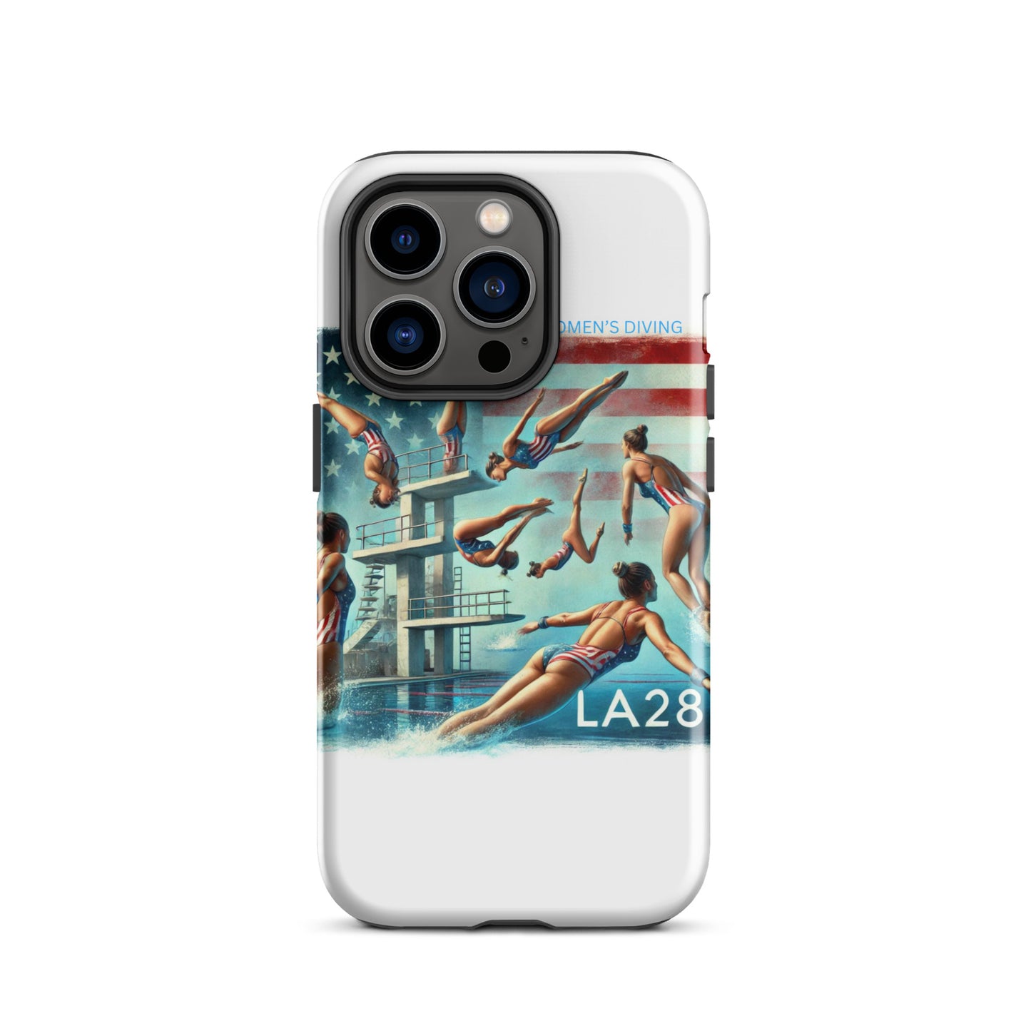 LA28 - Vibrant LA28 Women's Diving Event at SoFi Stadium iPhone Case