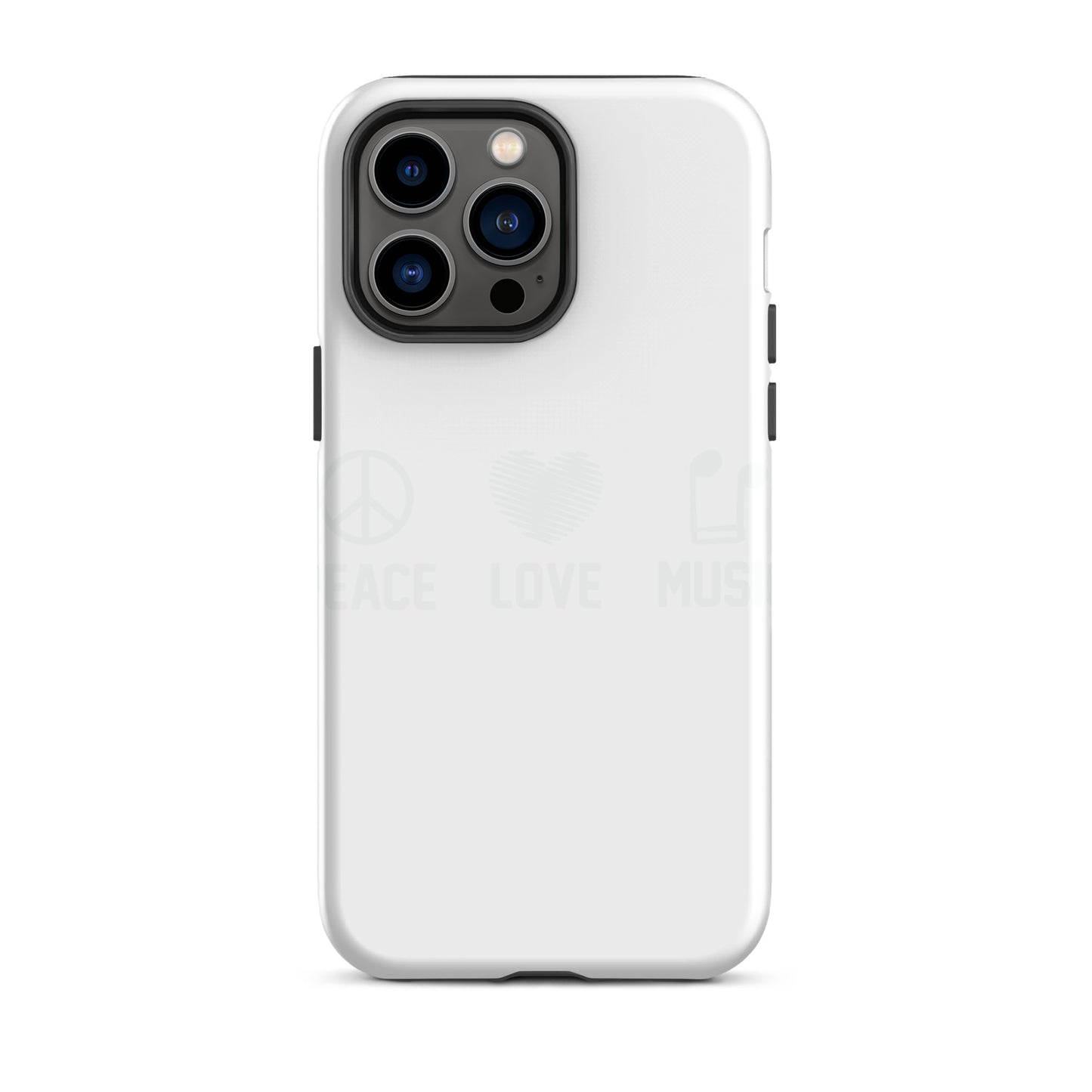 Peace Love Music iPhone Case