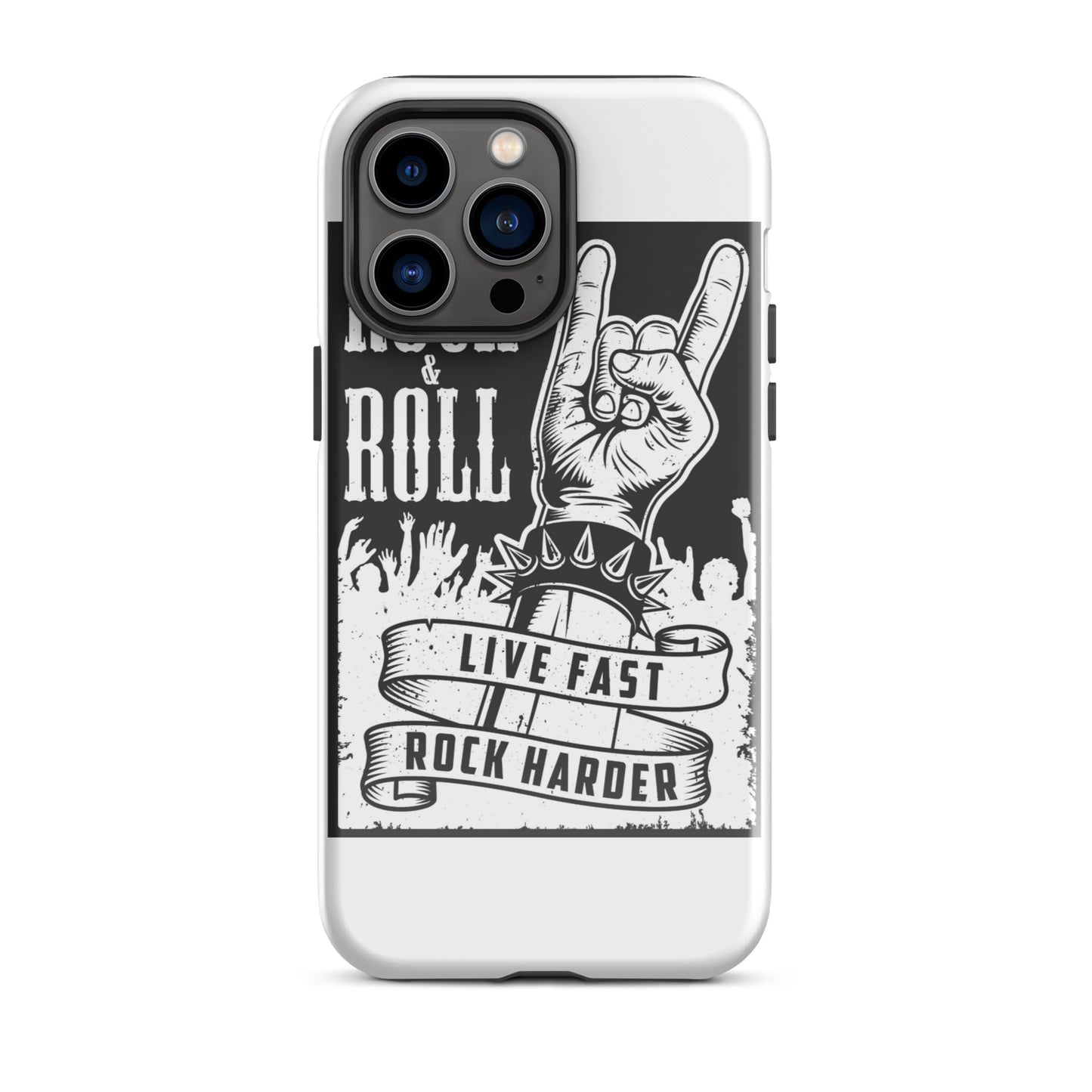Live Fast Rock Harder iPhone Case