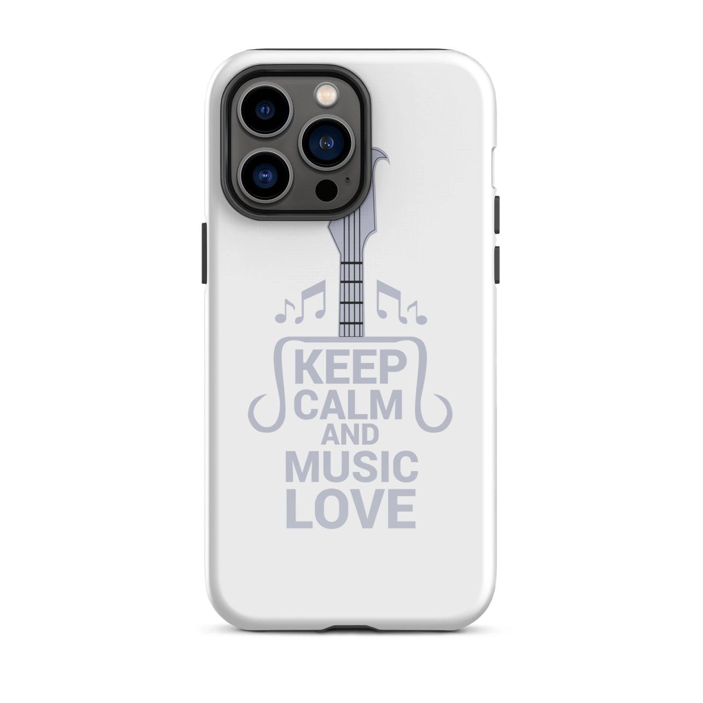 Keep Calm and Music Love iPhone Case