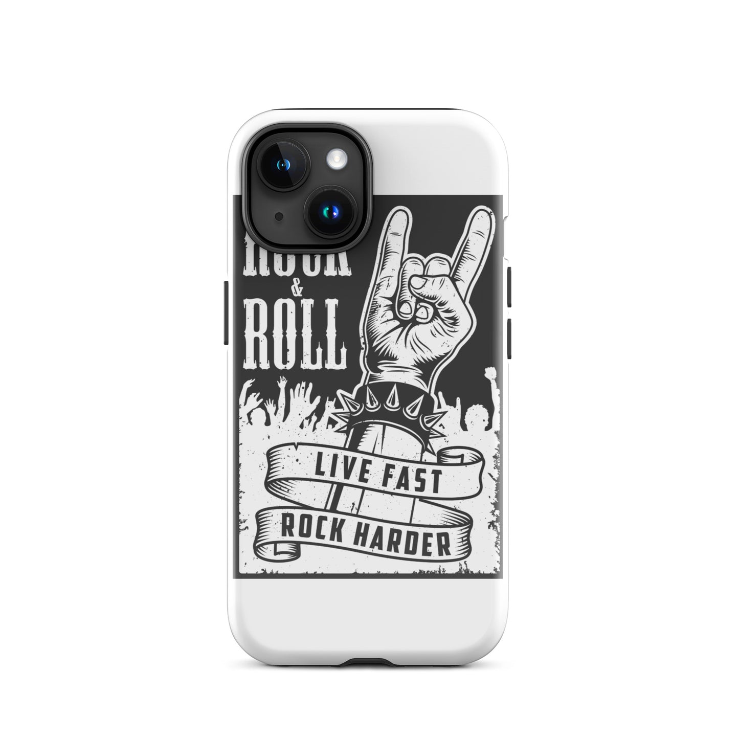 Live Fast Rock Harder iPhone Case