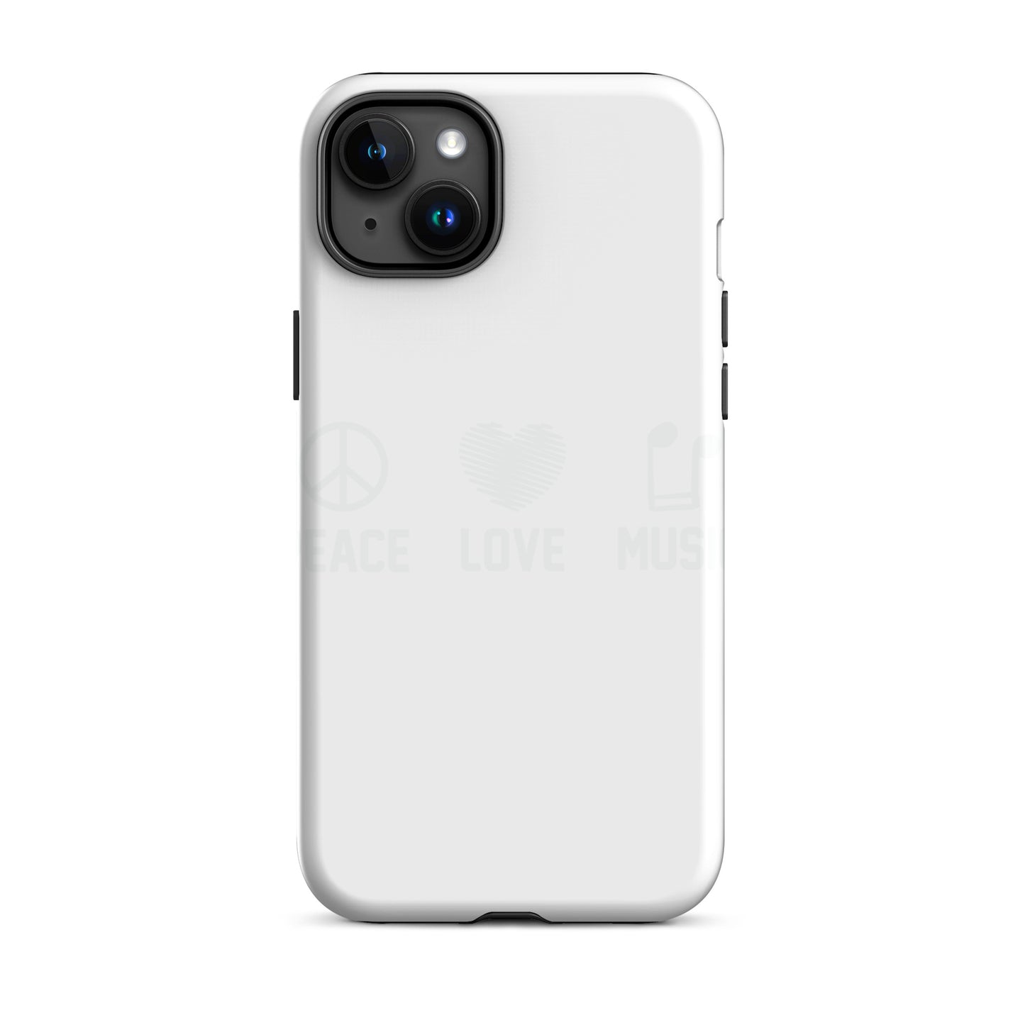 Peace Love Music iPhone Case