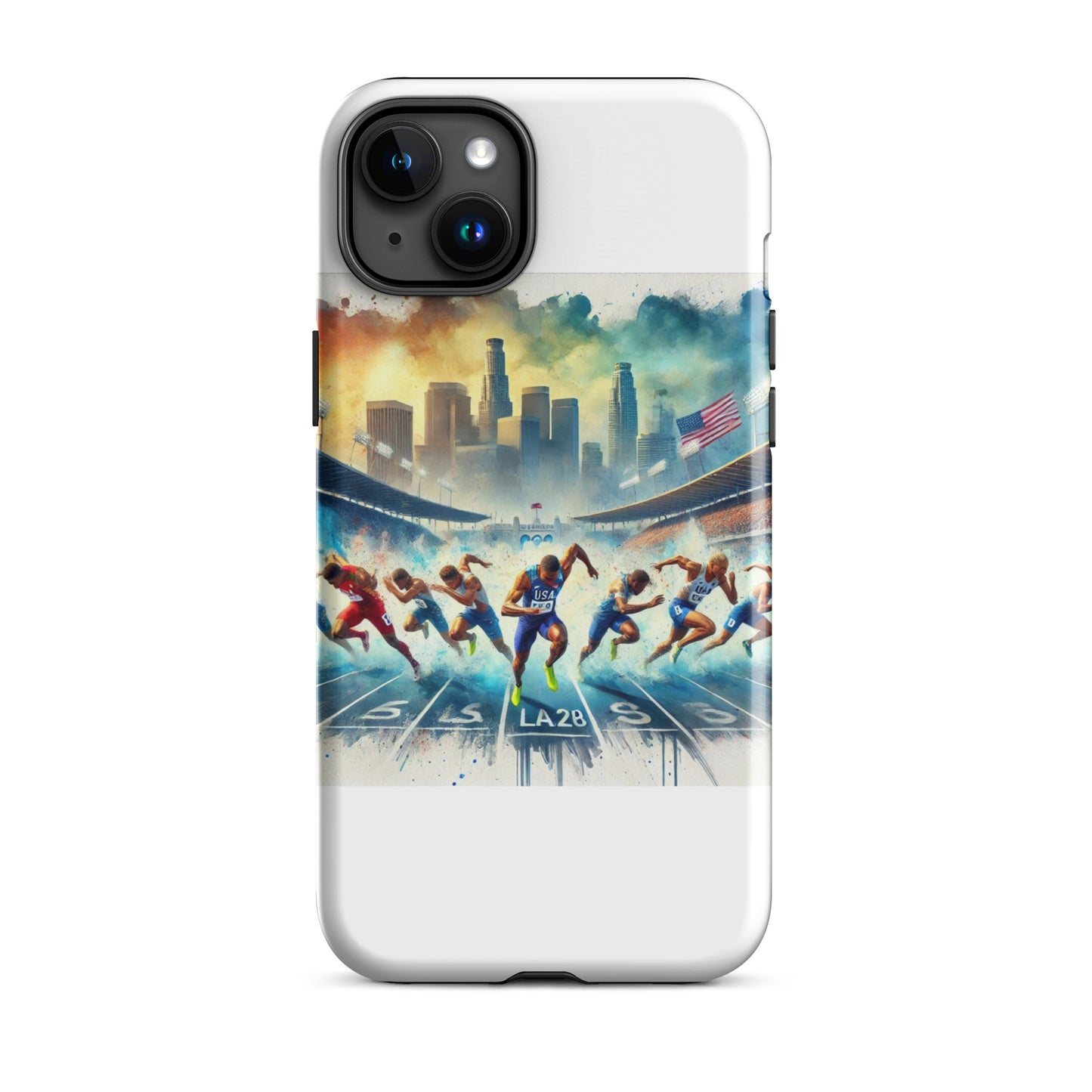 LA28 Olympic Sprint Finish - Mixed Men & Women Athletes iPhone Case
