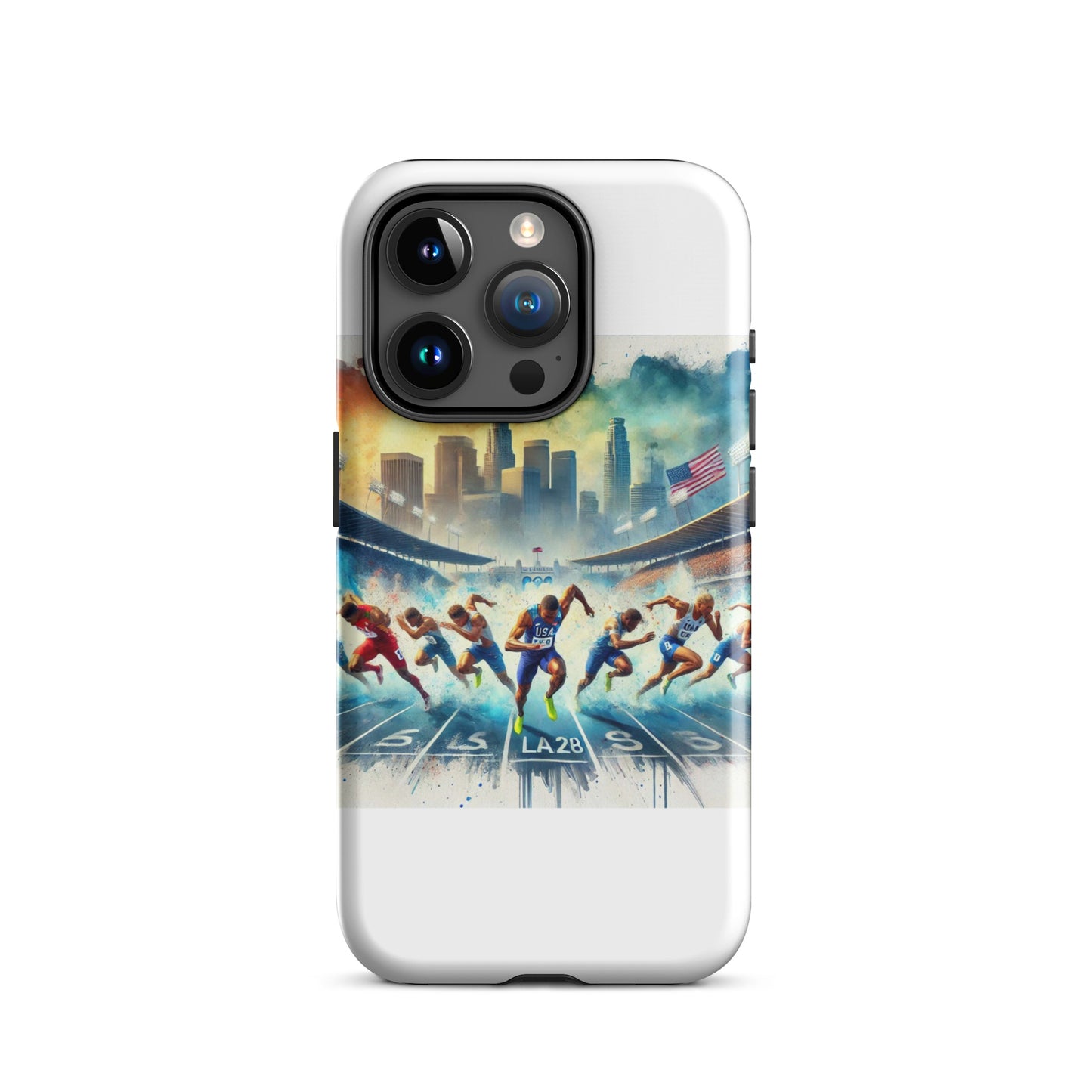 LA28 Olympic Sprint Finish - Mixed Men & Women Athletes iPhone Case