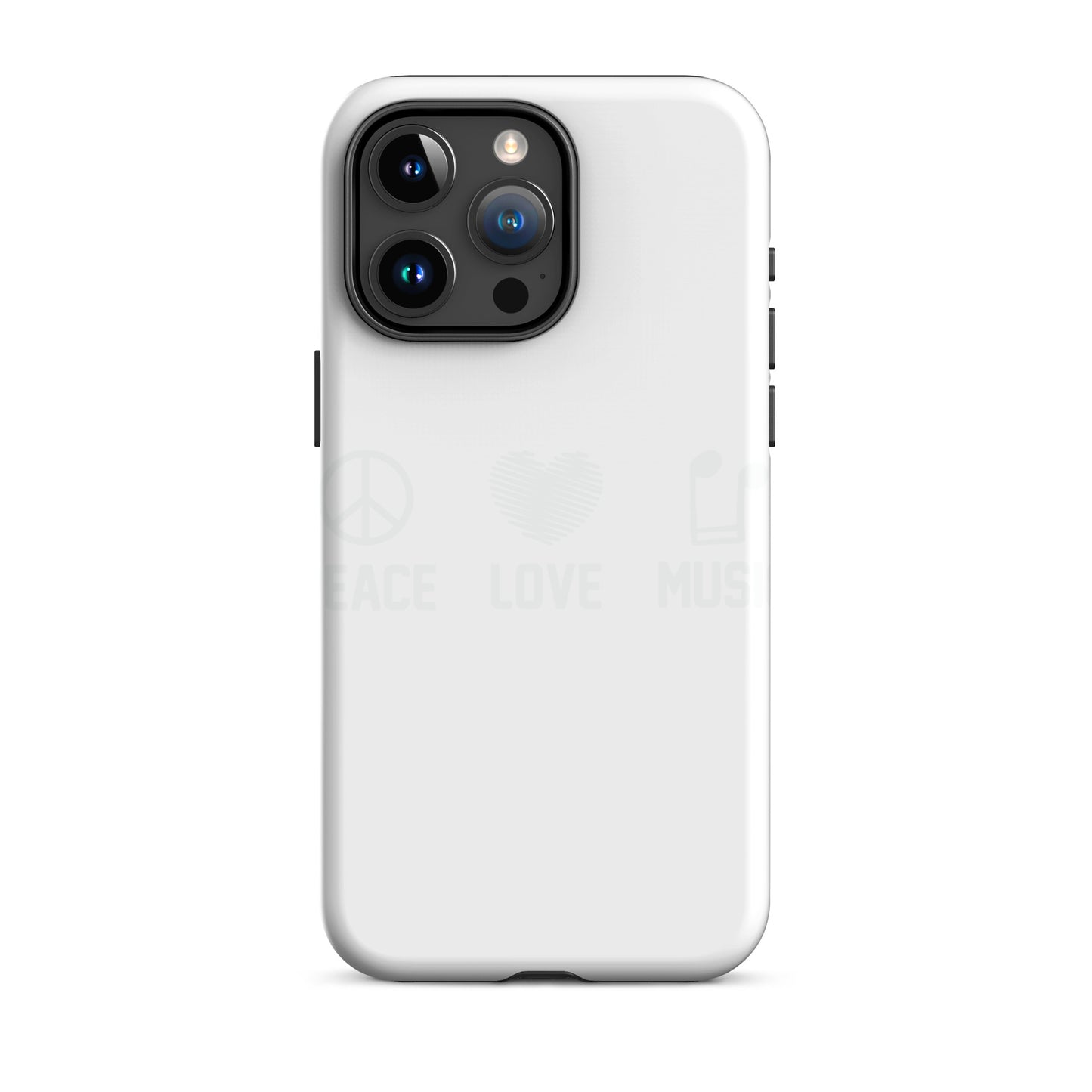 Peace Love Music iPhone Case