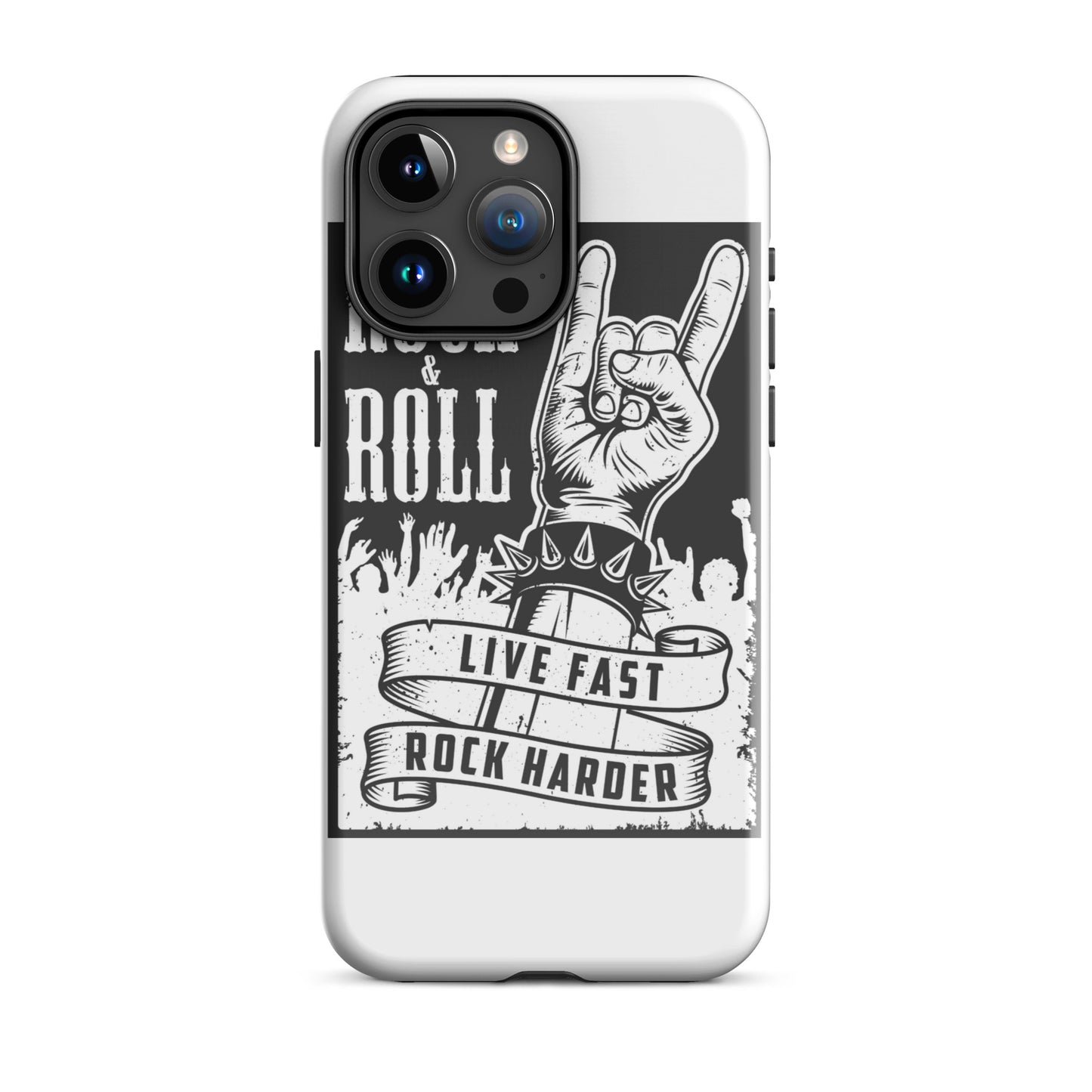 Live Fast Rock Harder iPhone Case