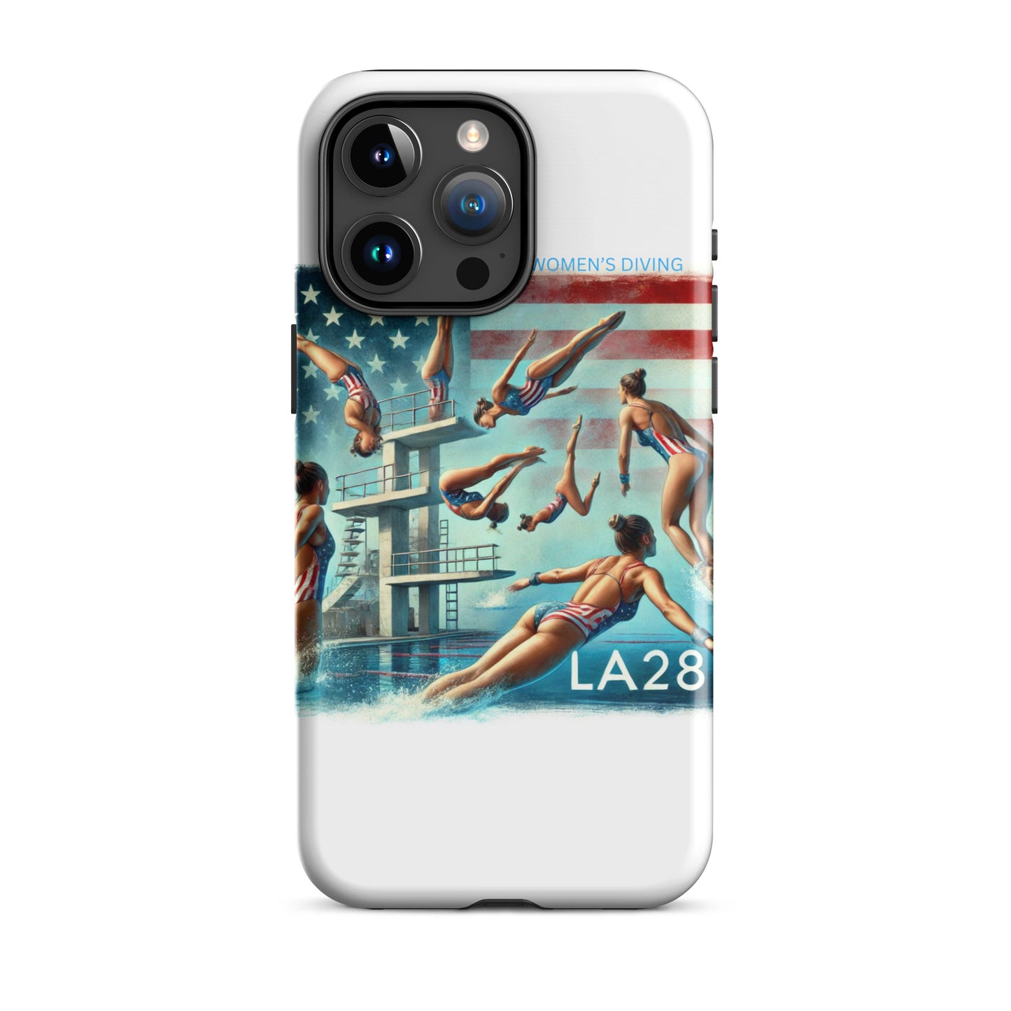 LA28 - Vibrant LA28 Women's Diving Event at SoFi Stadium iPhone Case