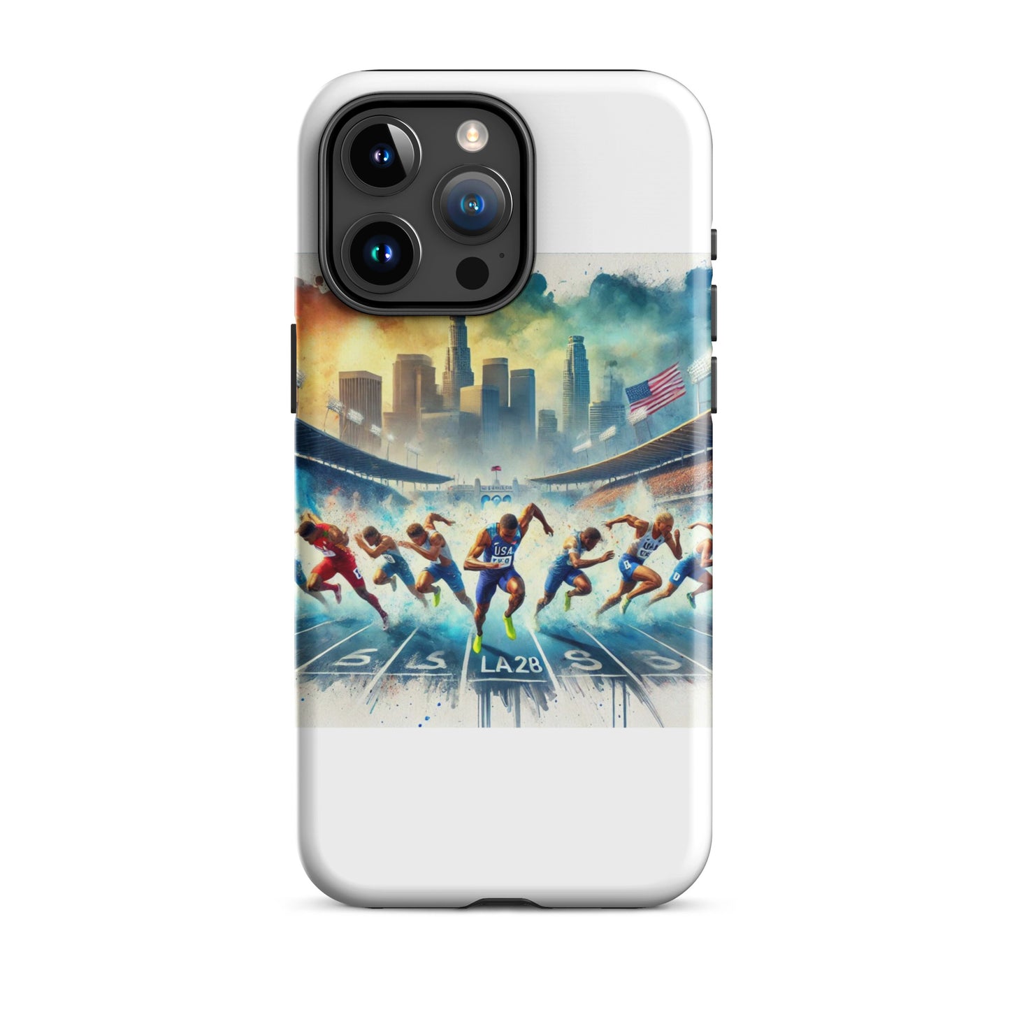 LA28 Olympic Sprint Finish - Mixed Men & Women Athletes iPhone Case