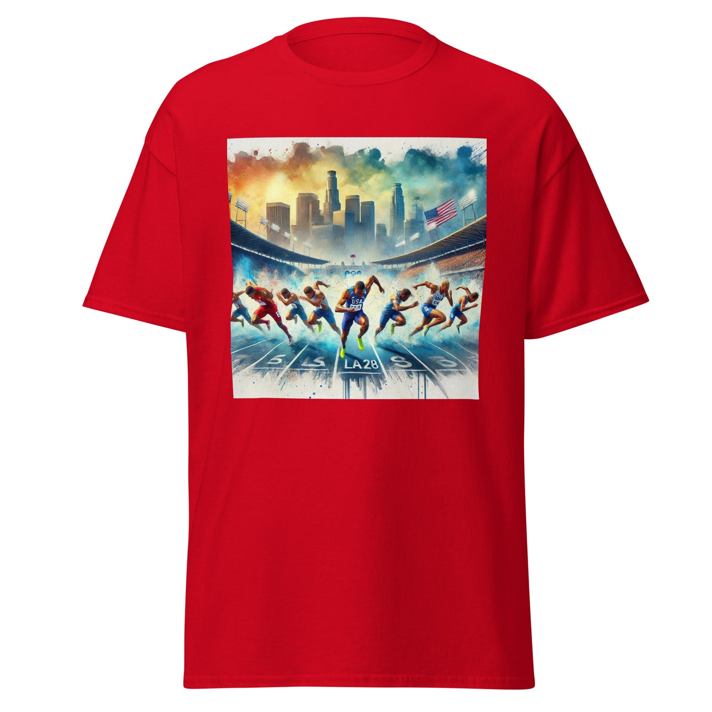 LA28 Olympic Sprint Finish - Mixed Men & Women Athletes T-shirt