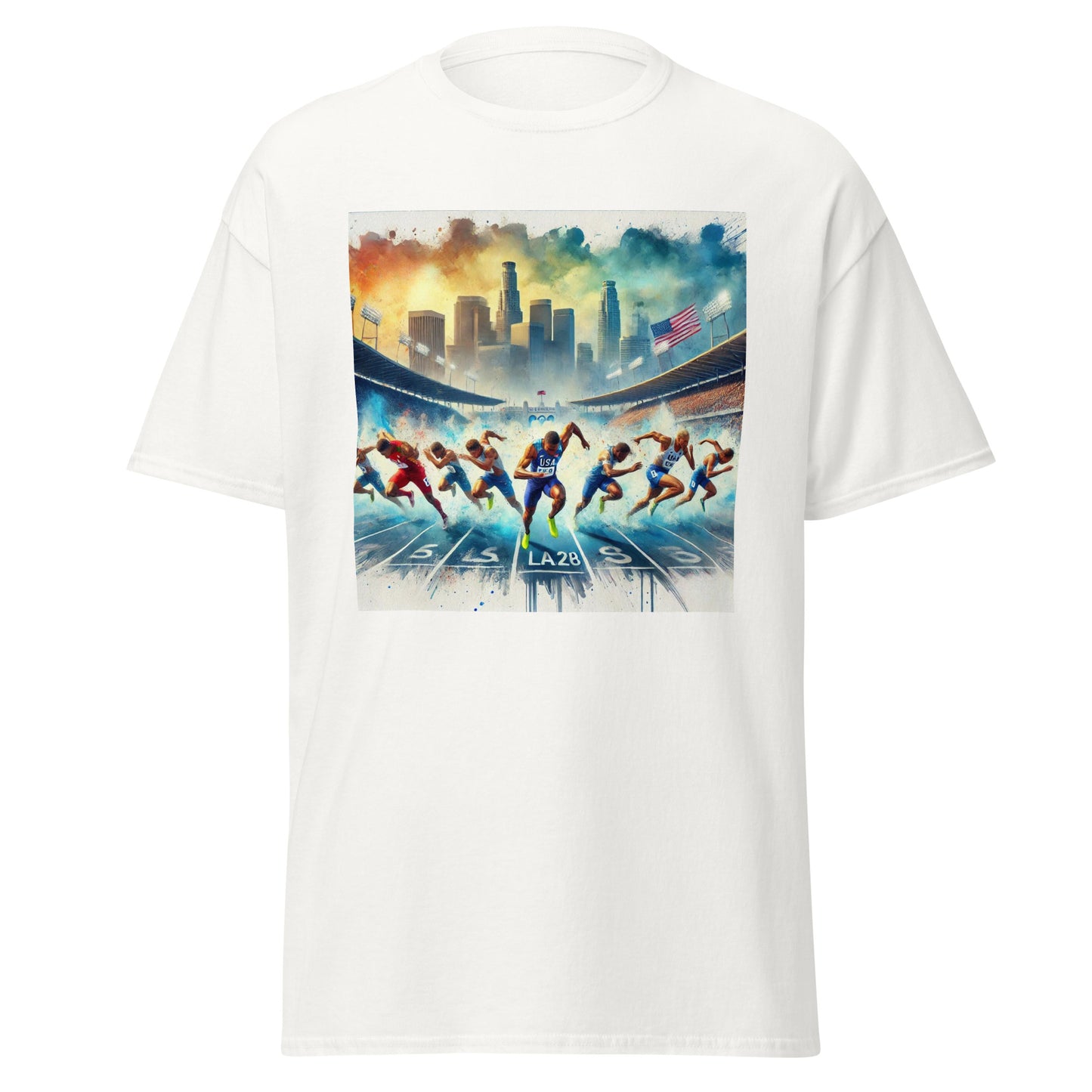LA28 Olympic Sprint Finish - Mixed Men & Women Athletes T-shirt