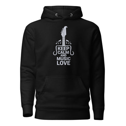 Keep Calm and Music Love Hoodie