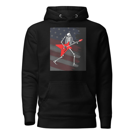 American Guitarist Skeleton Hoodie