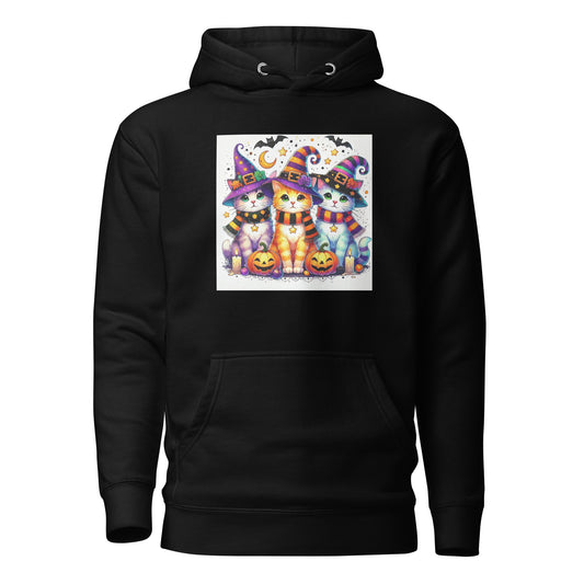 Halloween Cats in Witch Hats Hoodie